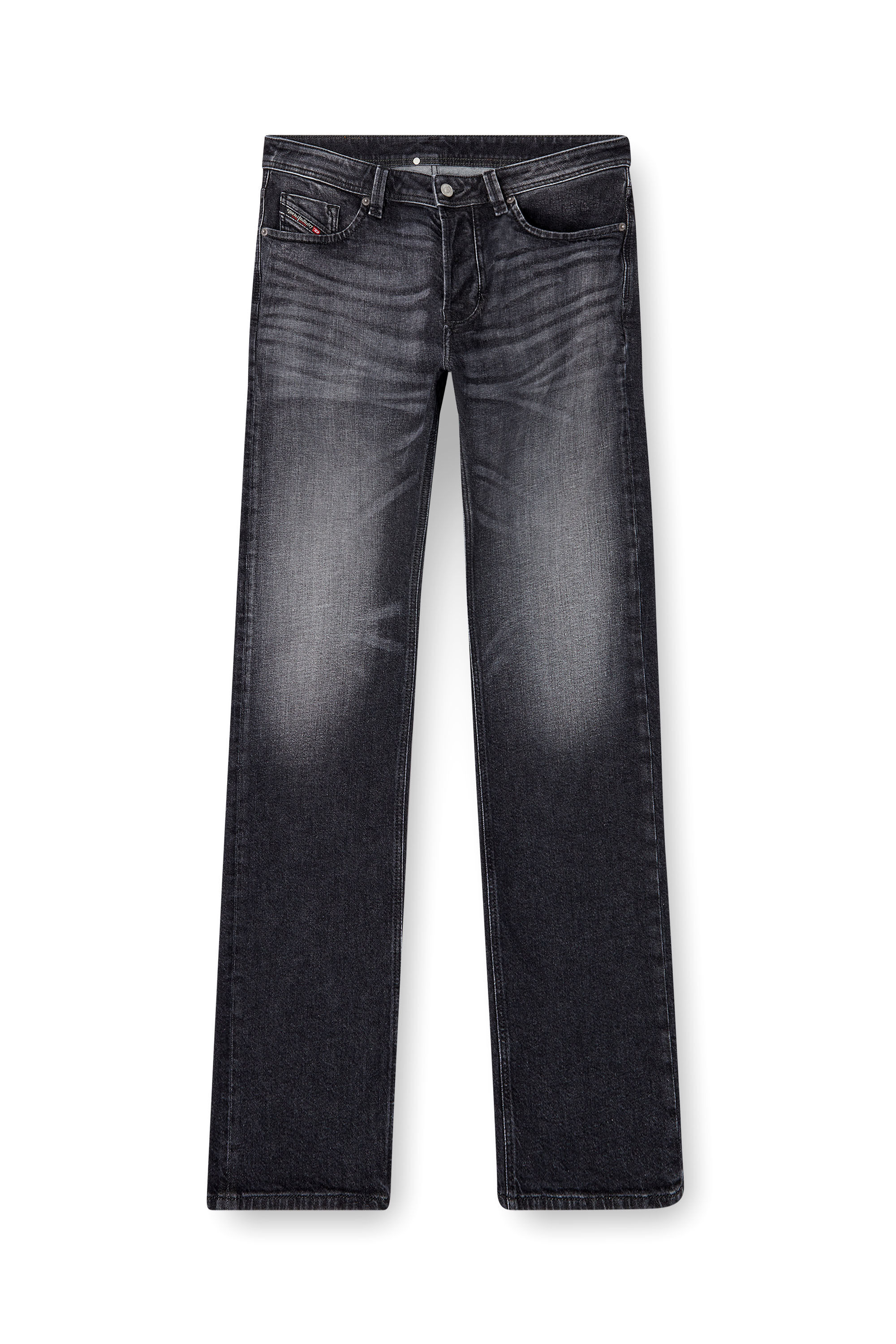 Diesel - Regular Jeans 1985 Larkee 09L52 Uomo, Nero/Grigio scuro - Image 2