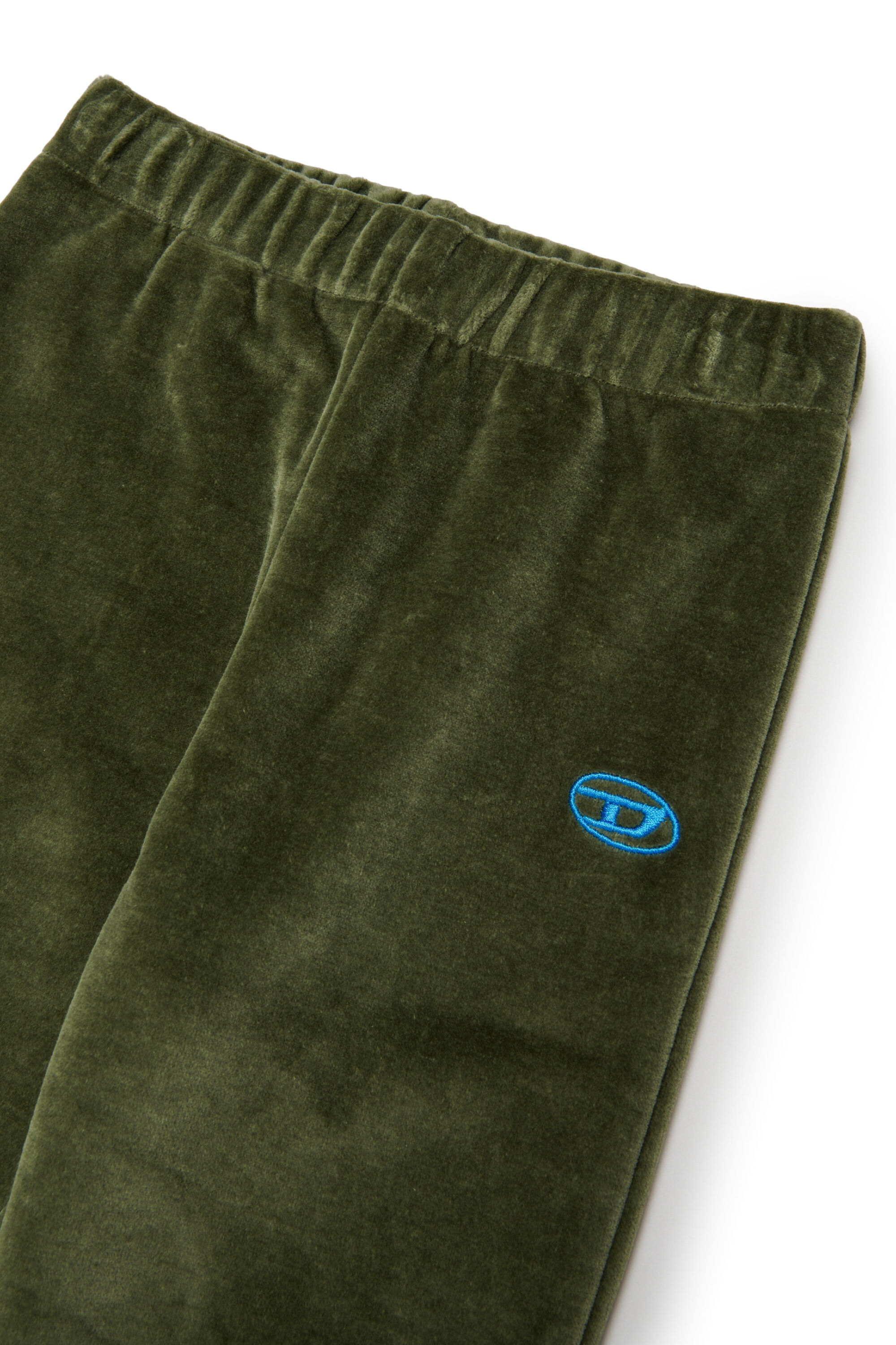 Diesel - PHENIB, Pantaloni in velluto con ricamo Oval D Uomo in Verde - 3