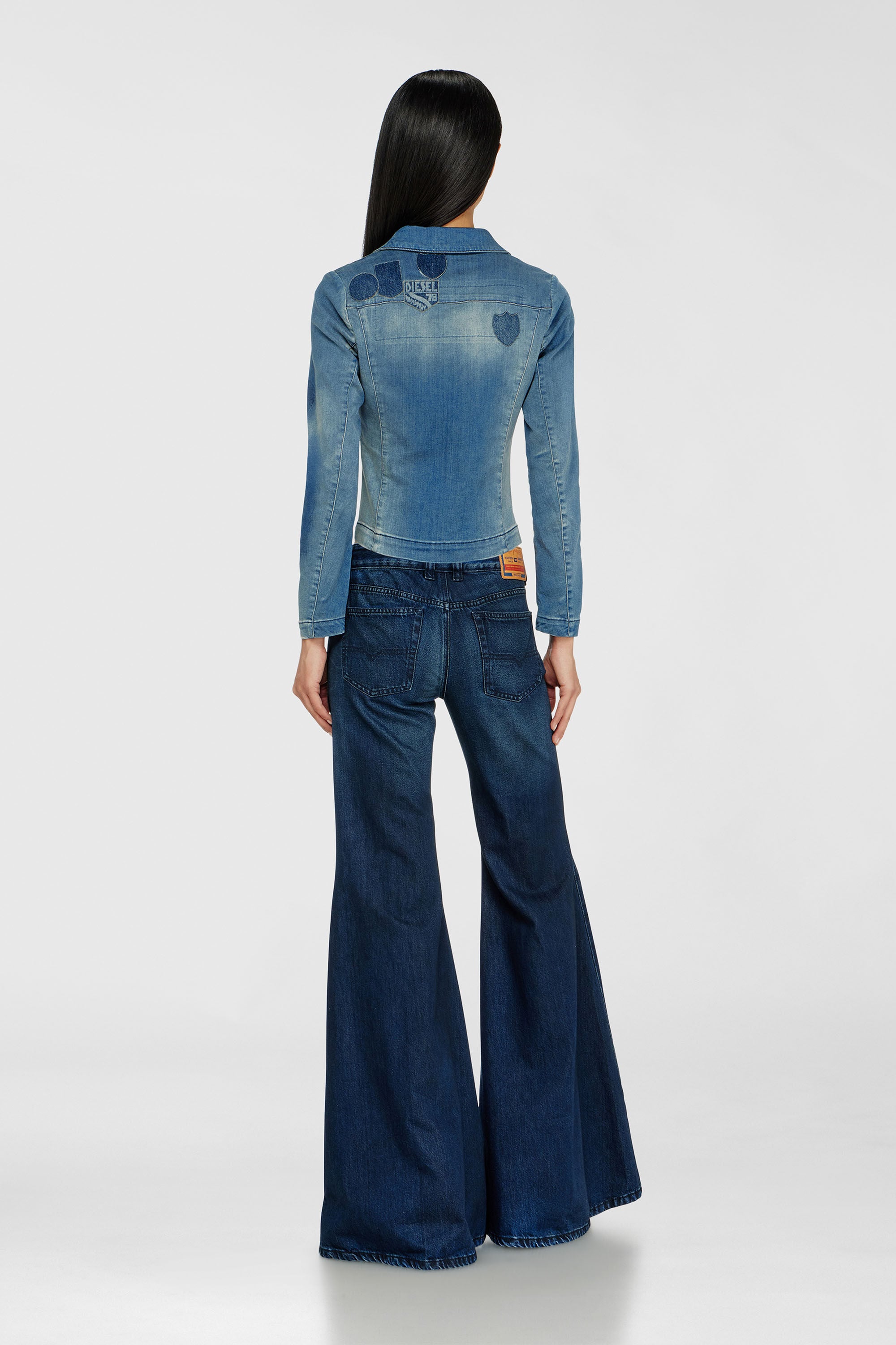 Diesel - Flare Jeans 1970 D-Bleess 09N21 Donna, Blu Scuro - Image 3