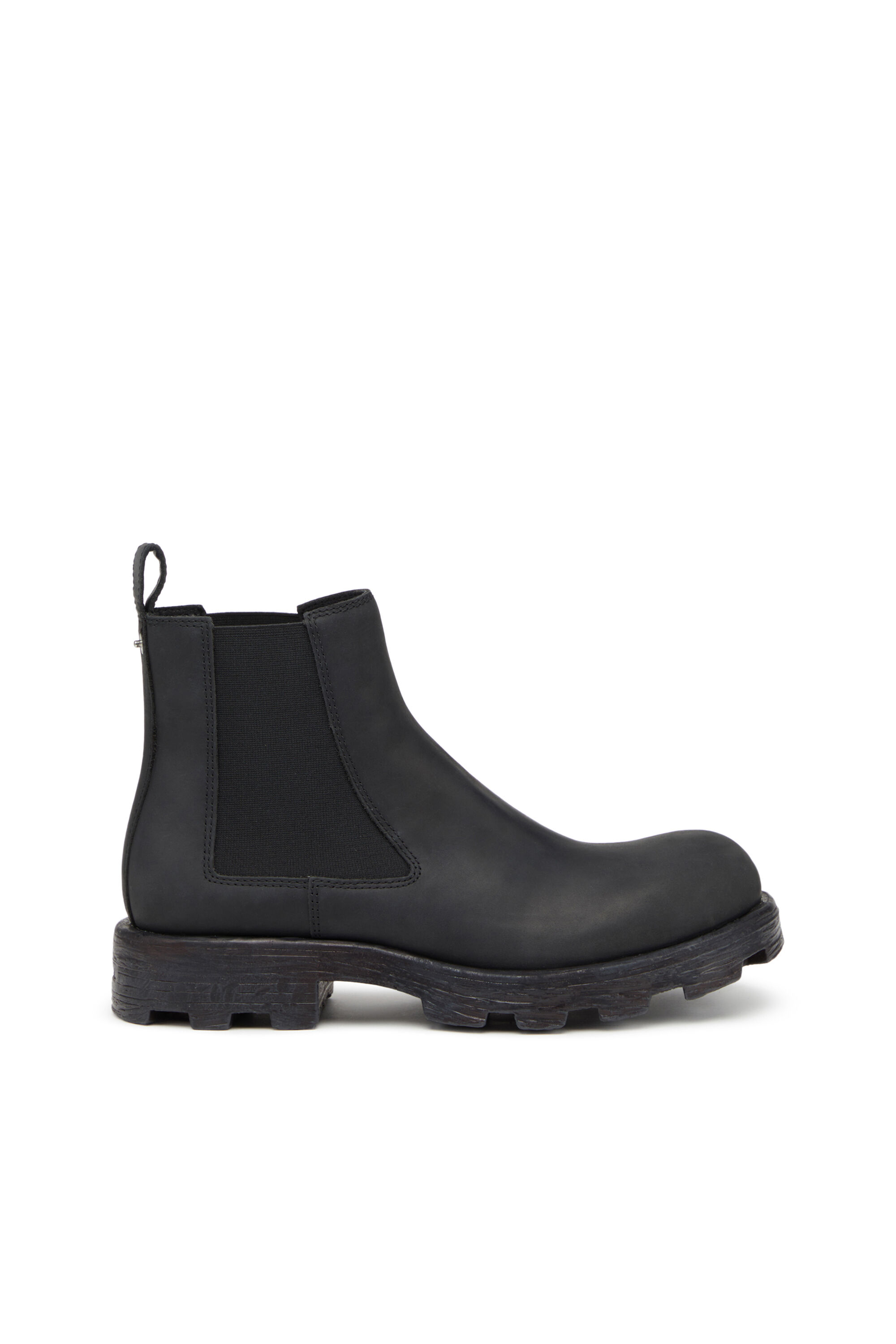 D Hammer LCH Stivaletti Chelsea in nabuck cerato Uomo Nero Diesel