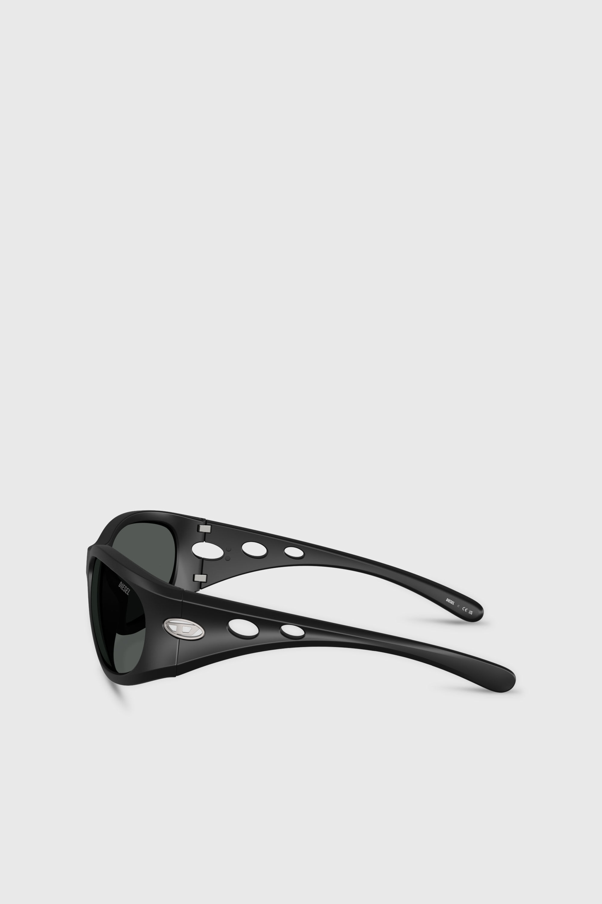 Diesel - 0DL3012U, Occhiali da sole rettangolari Unisex in Nero - 2