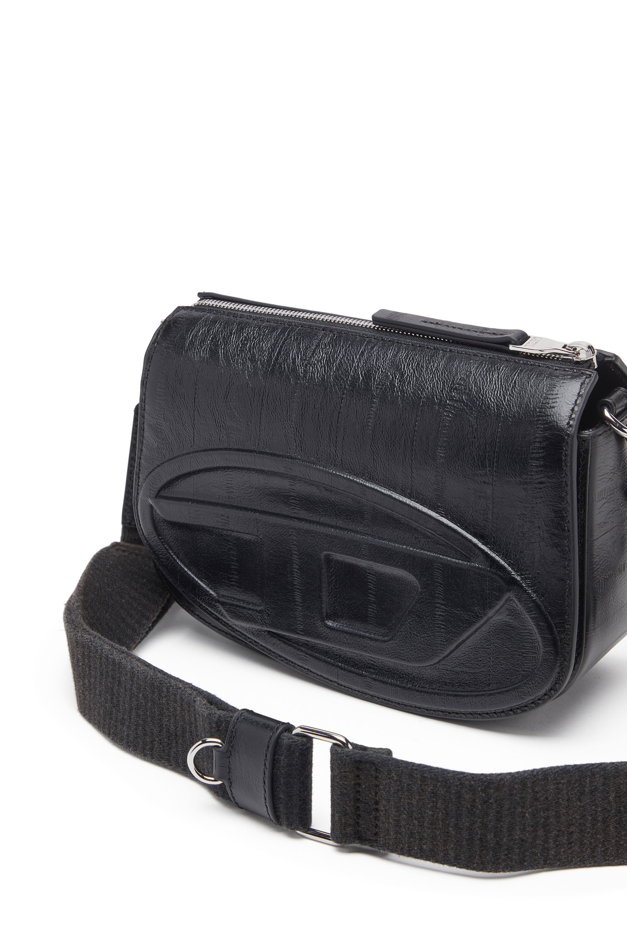 Diesel - 1DR CAMERA BAG, 1DR-Camera bag effetto anguilla Uomo in Nero - 5