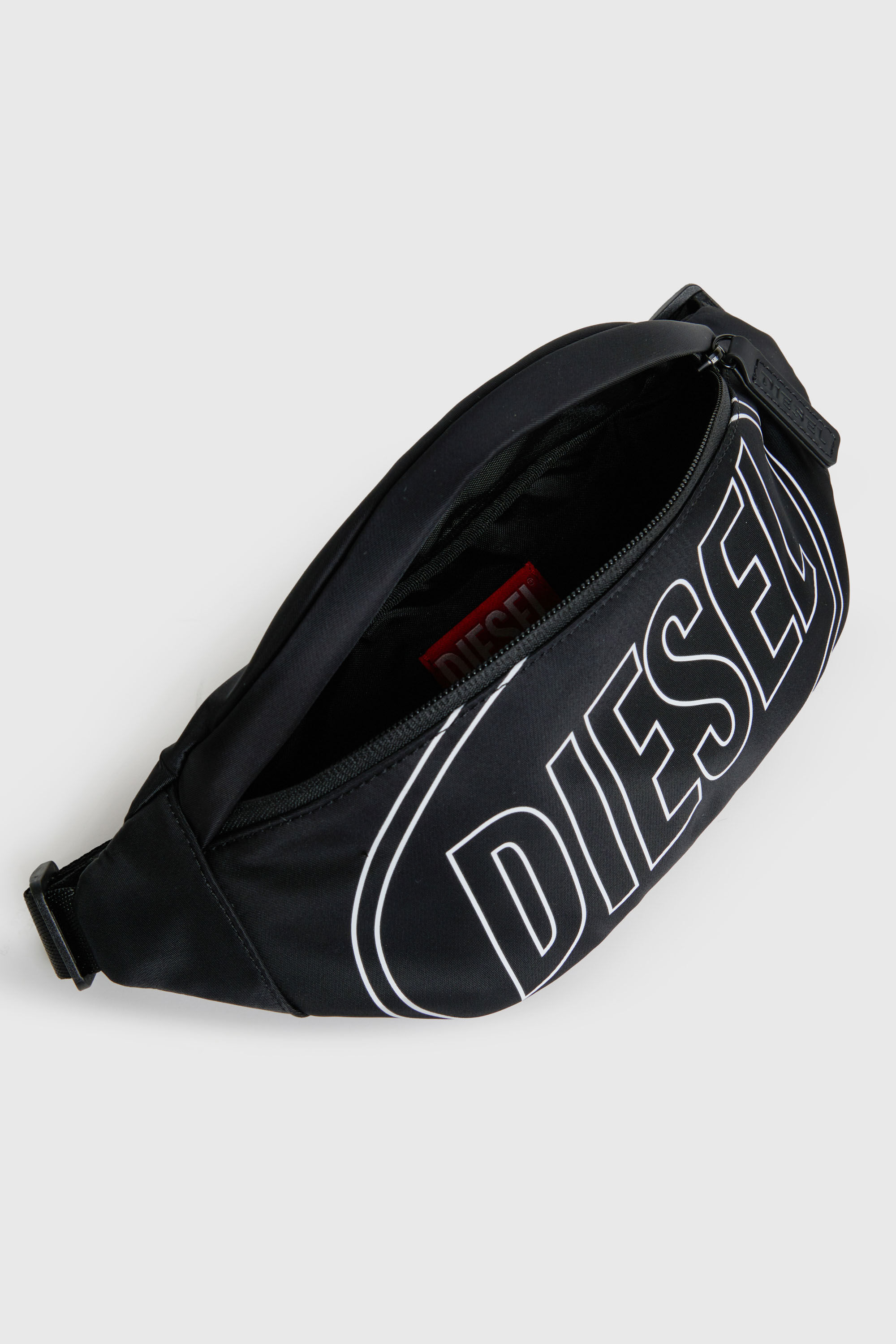 Diesel - WCIRY, WCIRY - Marsupio in nylon con stampa logo Uomo in Nero - 4