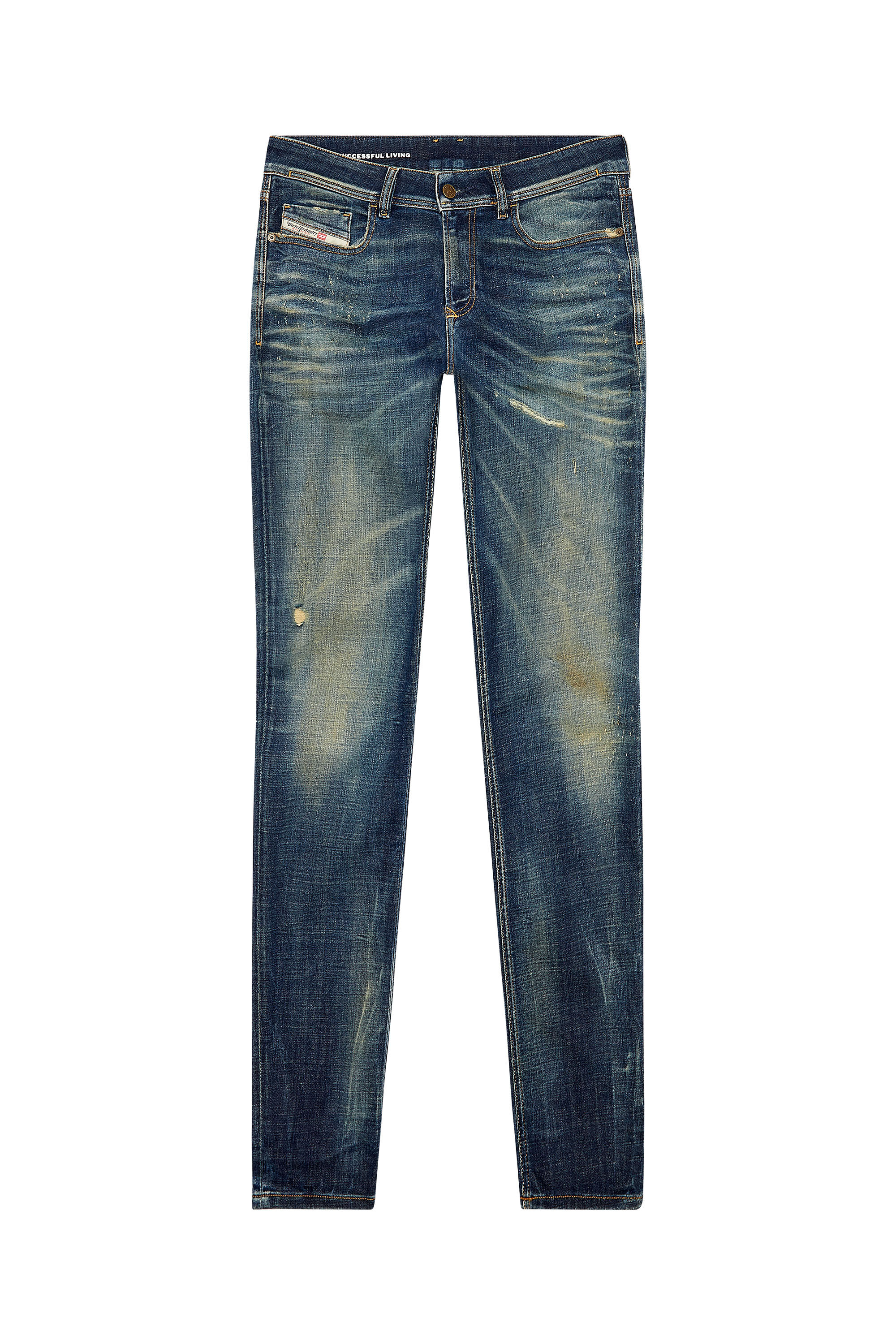 Diesel - Skinny Jeans 1979 Sleenker 09H77, Blu Scuro - Image 2
