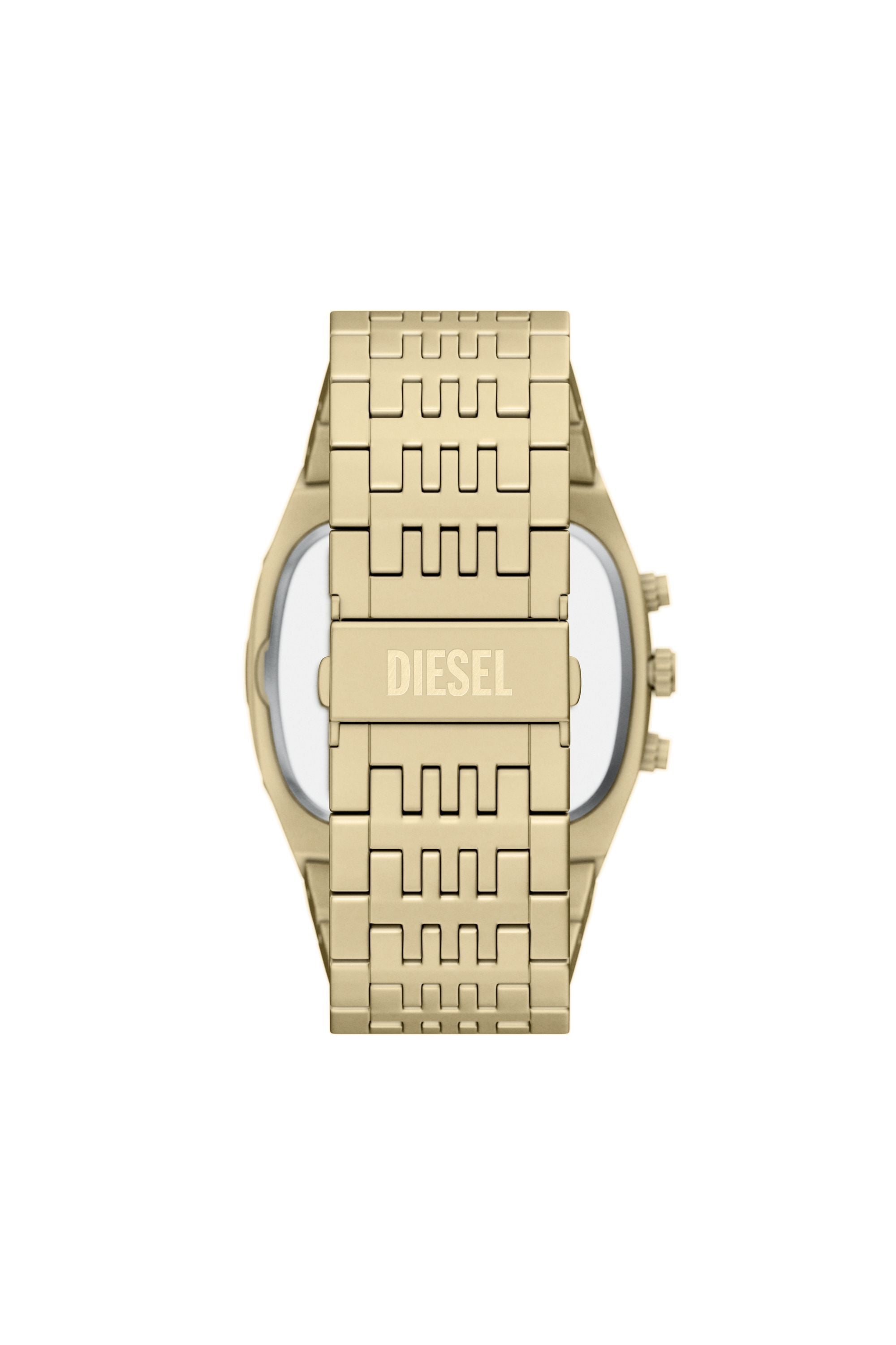 Diesel - DZ4718 WATCH, Man's Spiked Cushion gold-tone stainless steel watch in Gold - 2