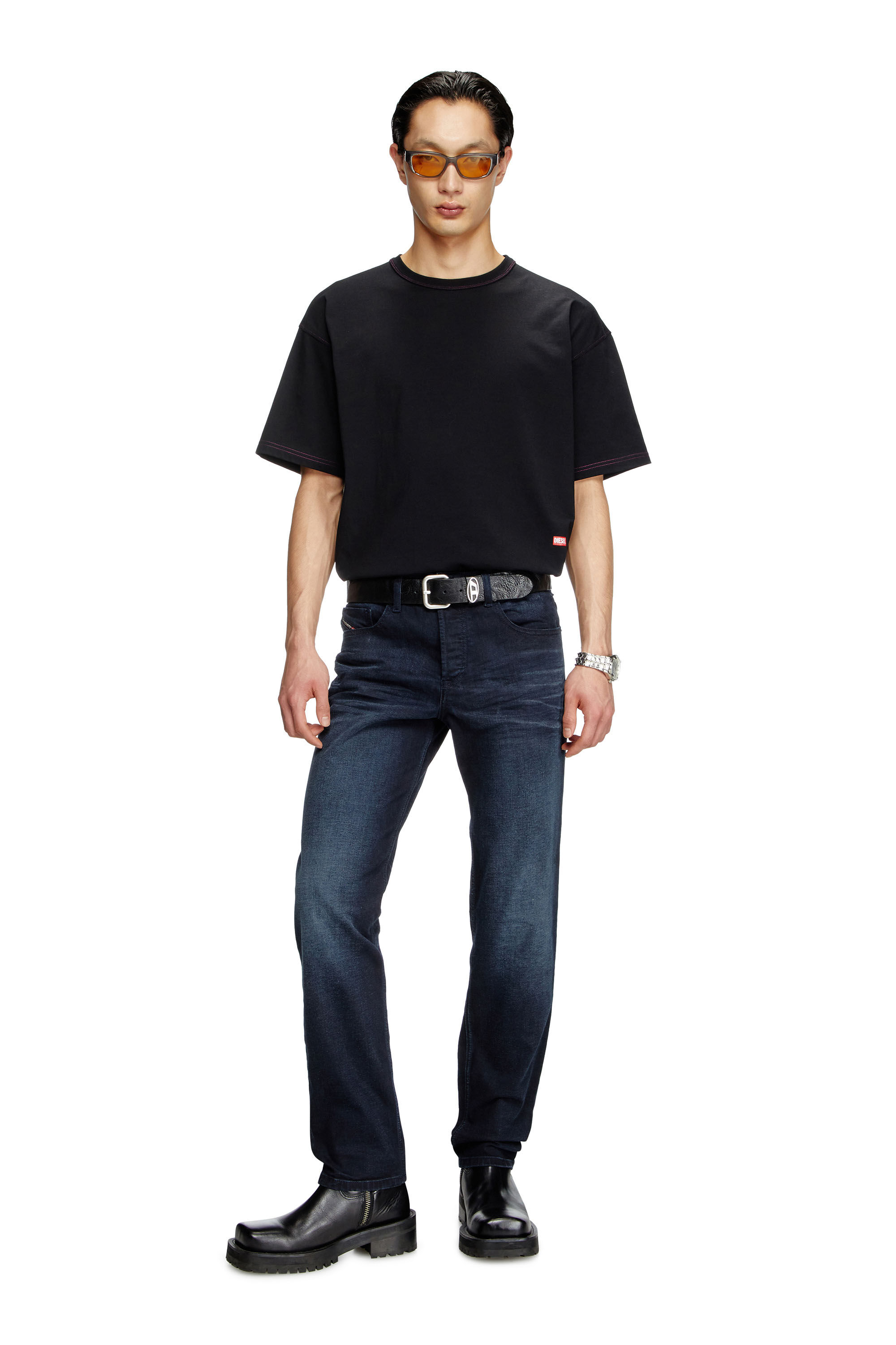 Diesel - Regular Jeans 2023 D-Finitive 0BMBX Uomo, Blu Scuro - Image 1