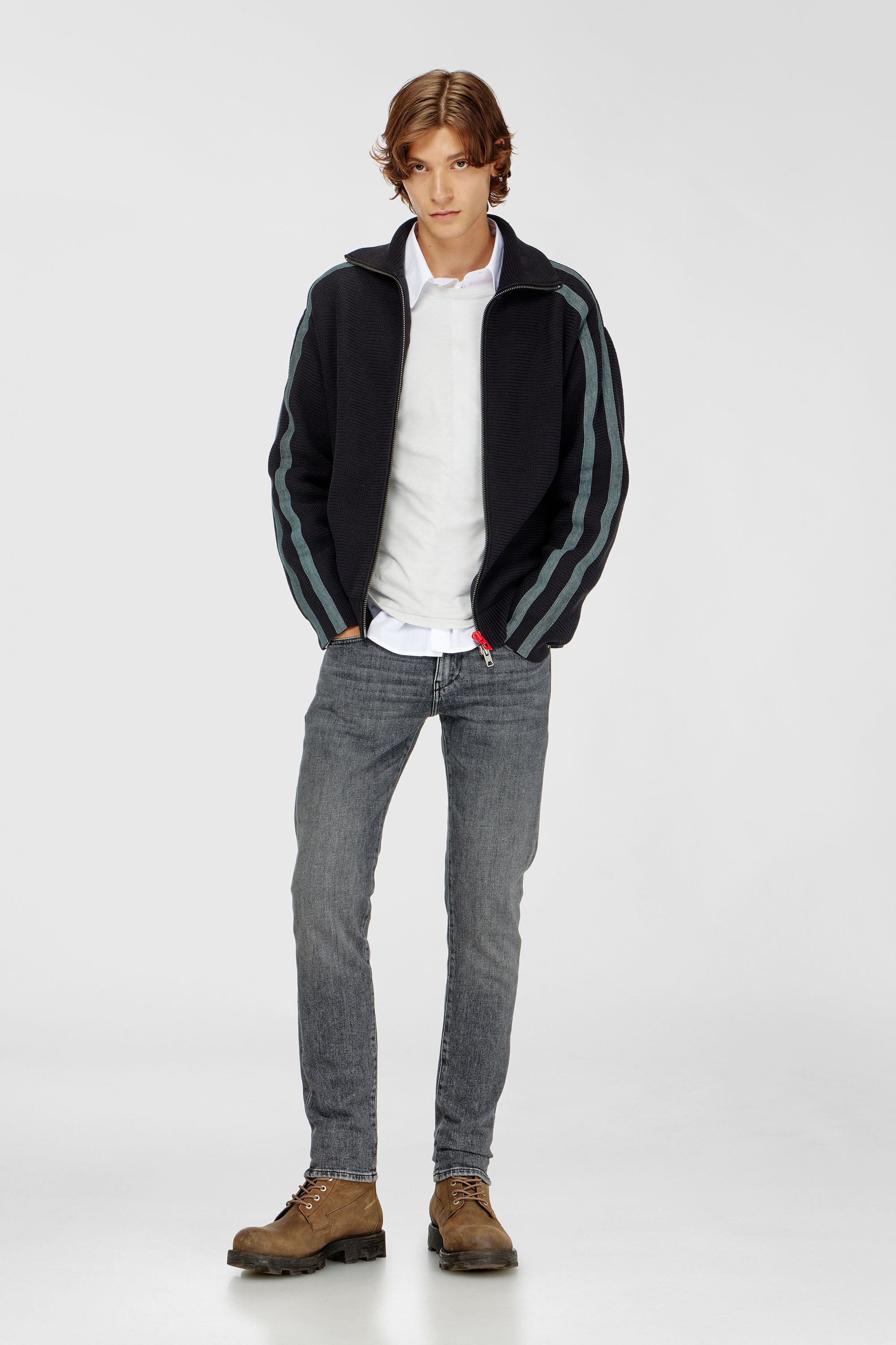Diesel - Slim Jeans 2019 D-Strukt 0CIAT Uomo, Grigio - Image 1