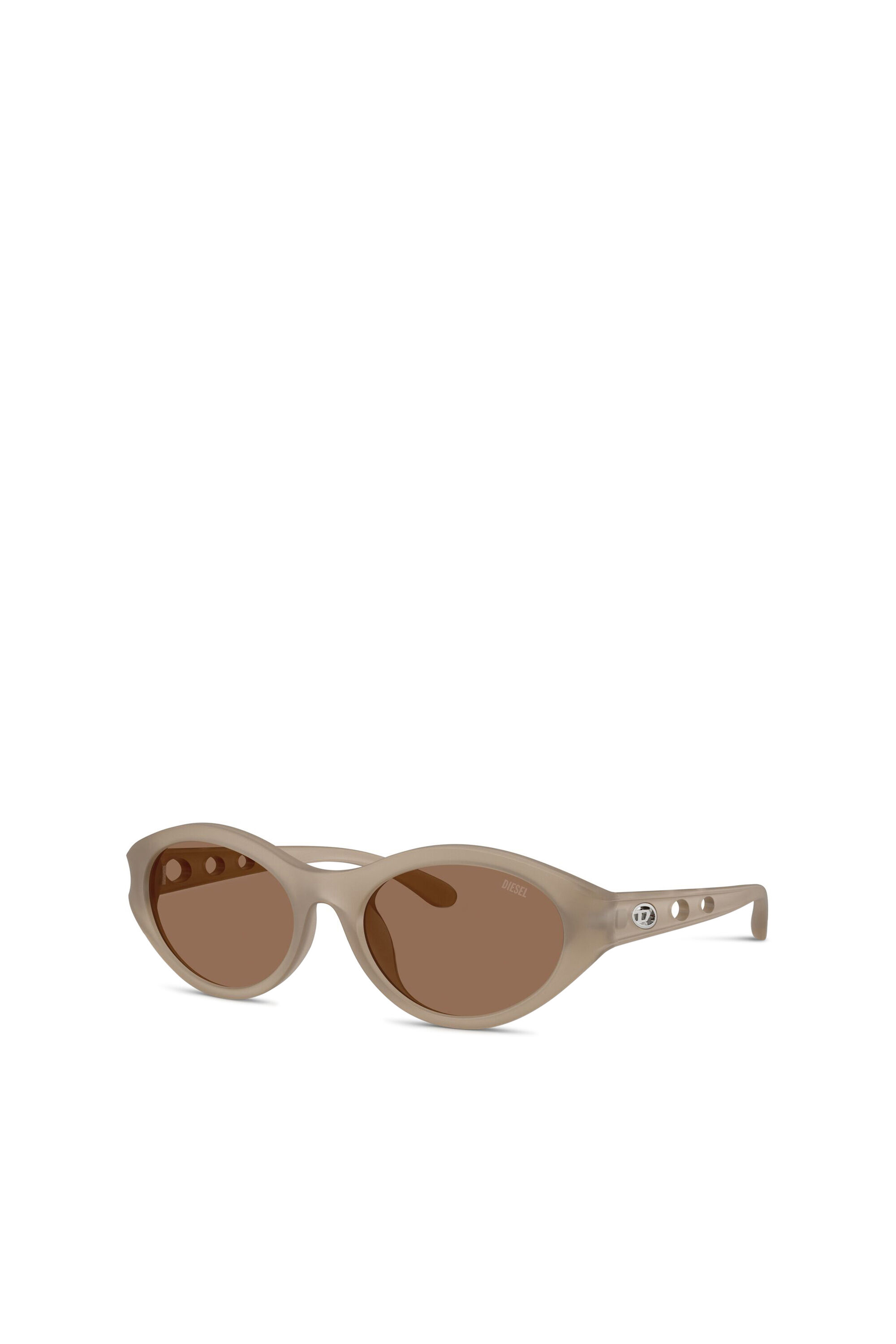 Diesel - 0DL3005U, Occhiali da sole ovali Unisex in Beige - 4