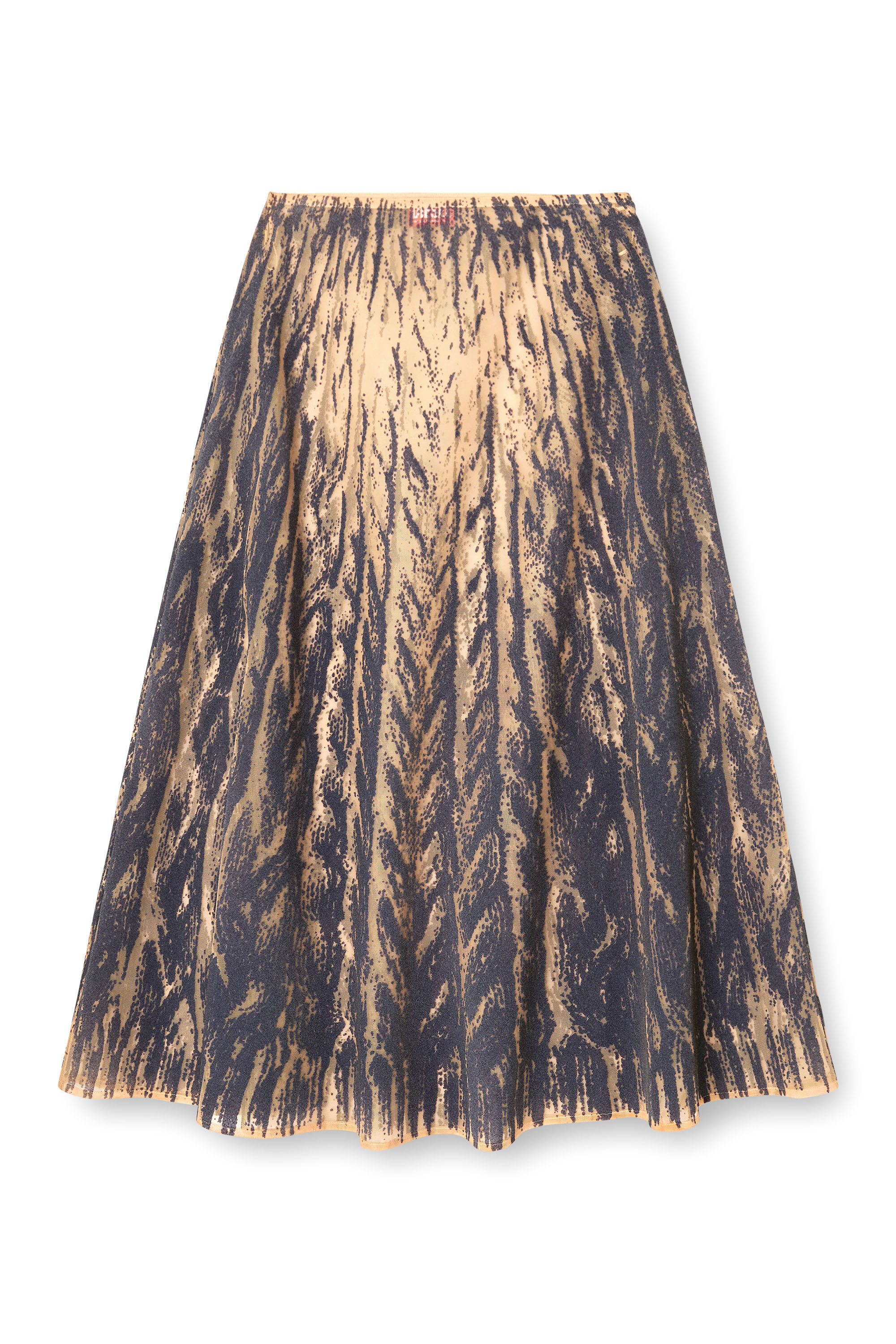 Diesel - O-RIUNDA, Gonna in tulle rigido stampato Donna in Grigio - 2