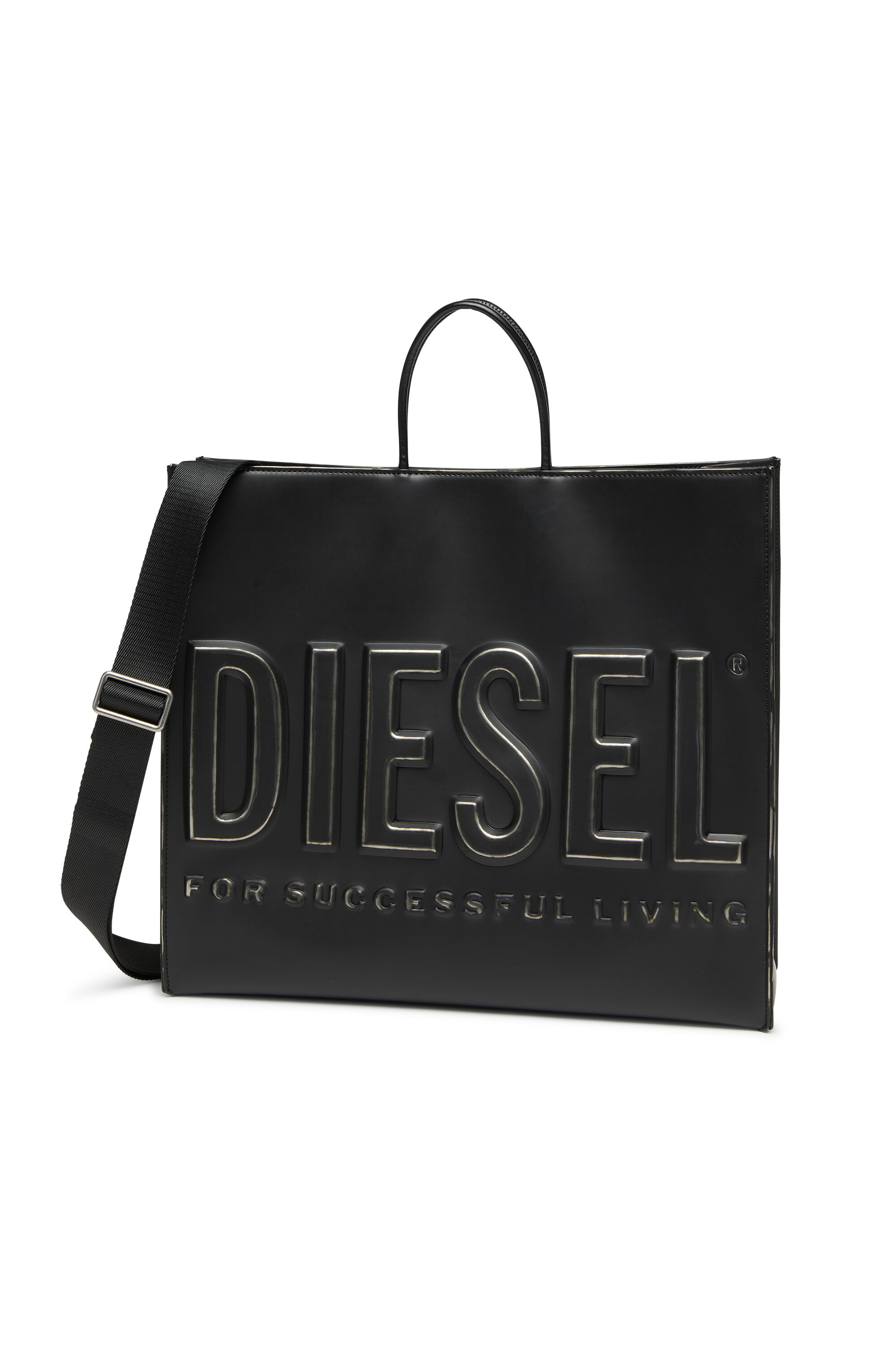 Diesel - DSL 3D TOTE EW X, Dsl 3D Borsa con  tracolla regolabile Unisex in Nero - 2