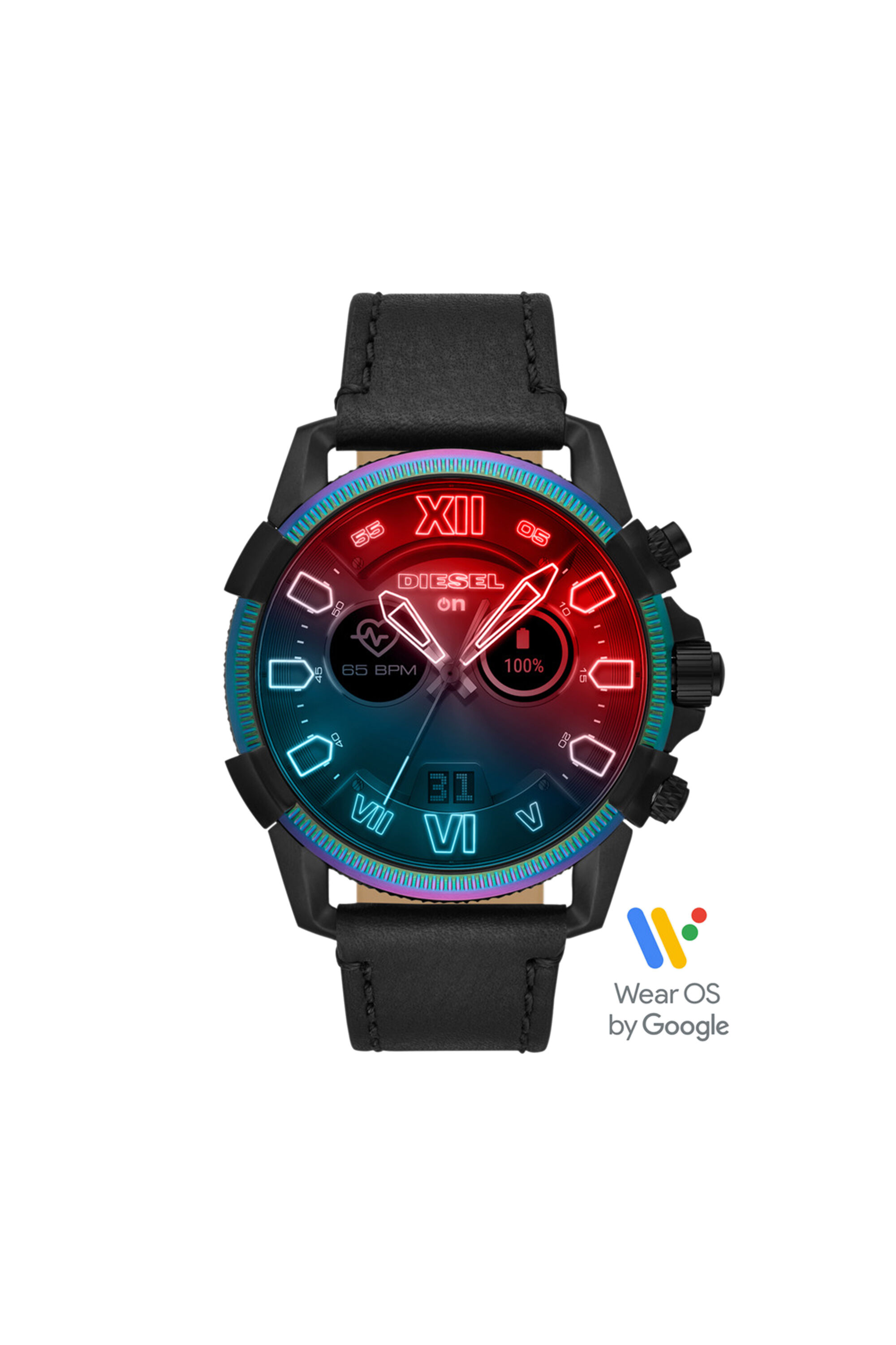 DT2013 Uomo Smartwatch Full Guard 2.5 Pelle nera Diesel