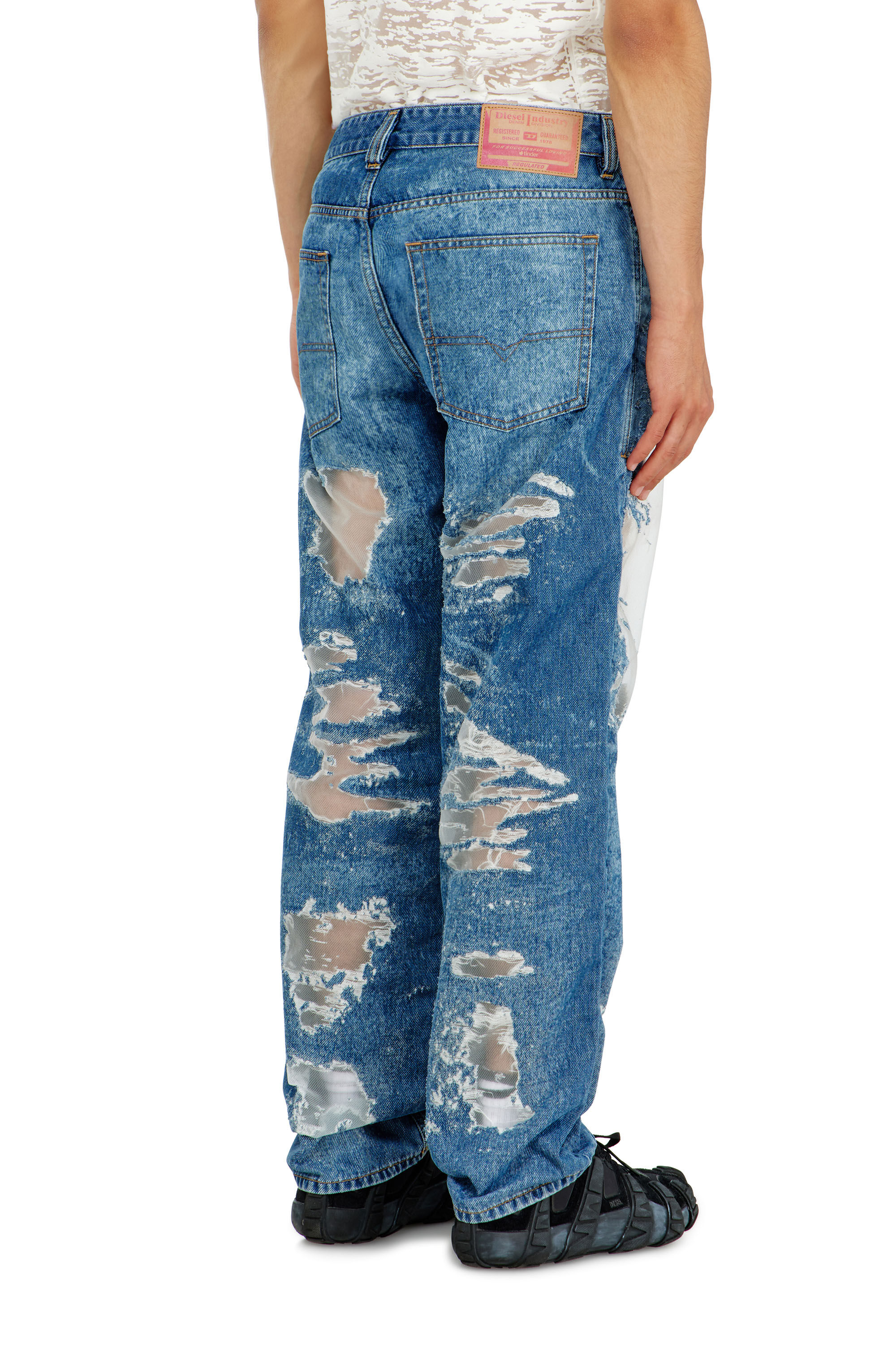 Diesel - Regular Jeans 2024 D-Macs 068ZH Uomo, Blu medio - Image 3