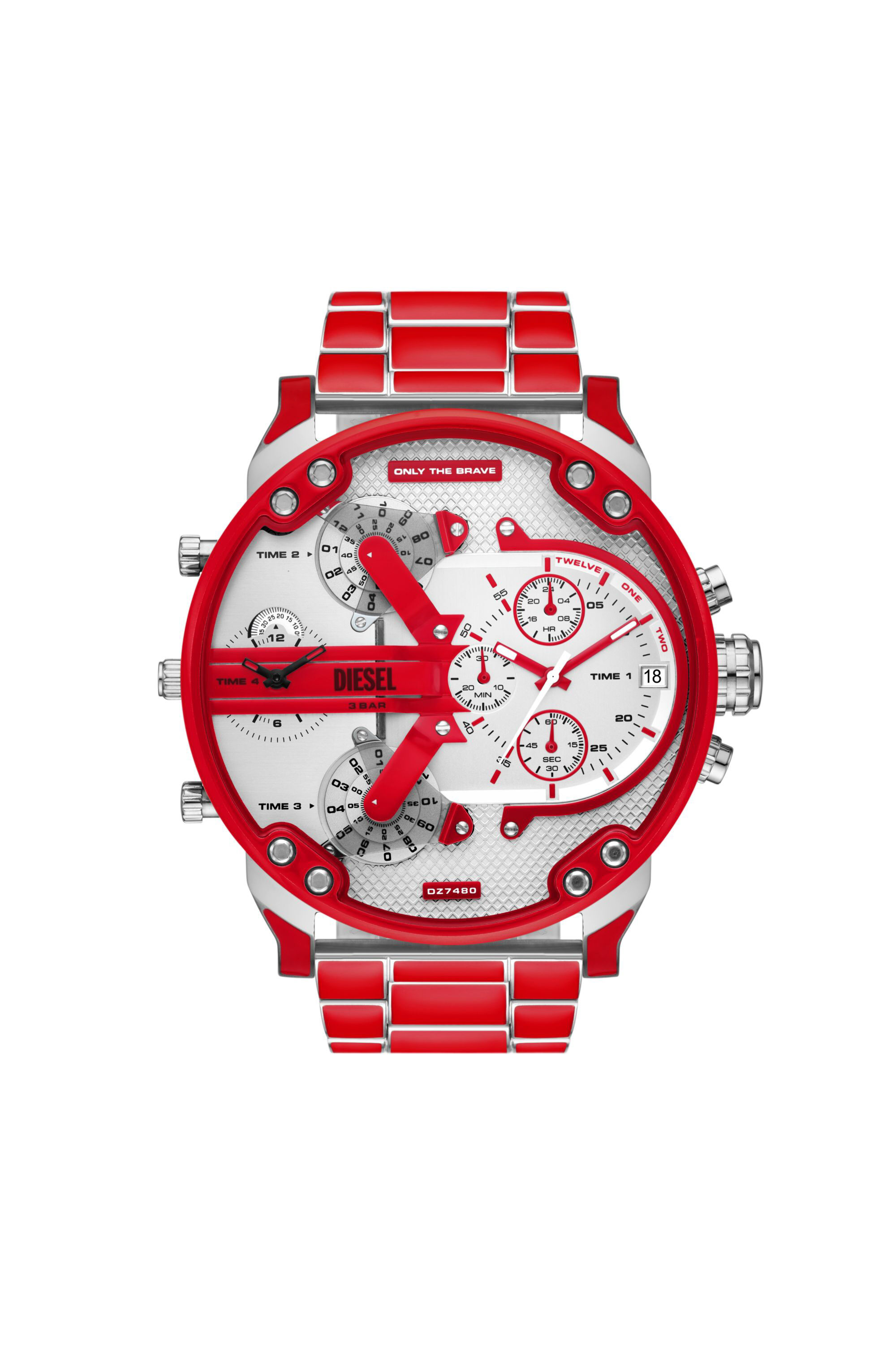 Orologio diesel rosso hot sale