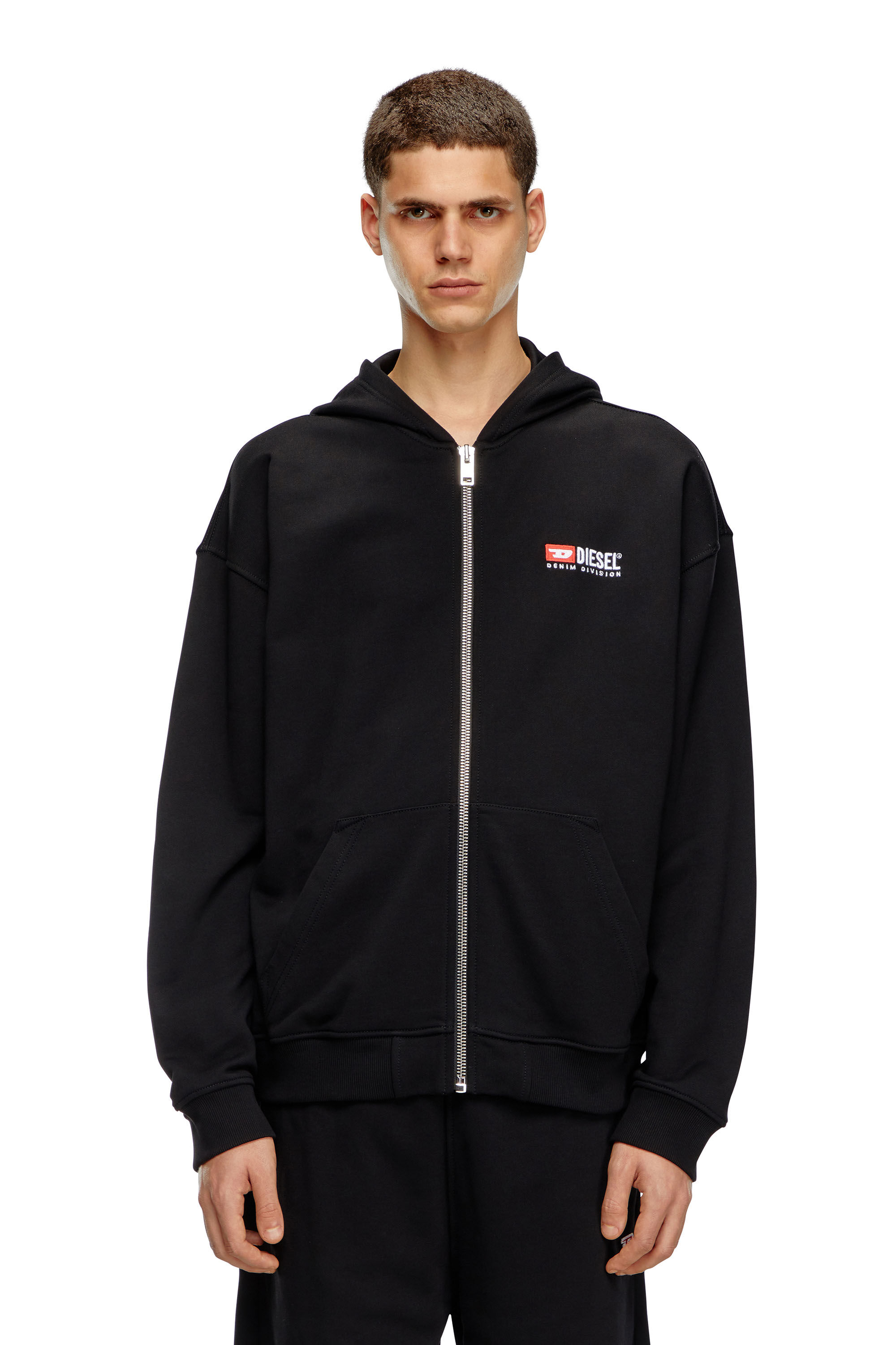 Diesel - S-BOXT-HOOD-ZIP-DIV, Nero - Image 5