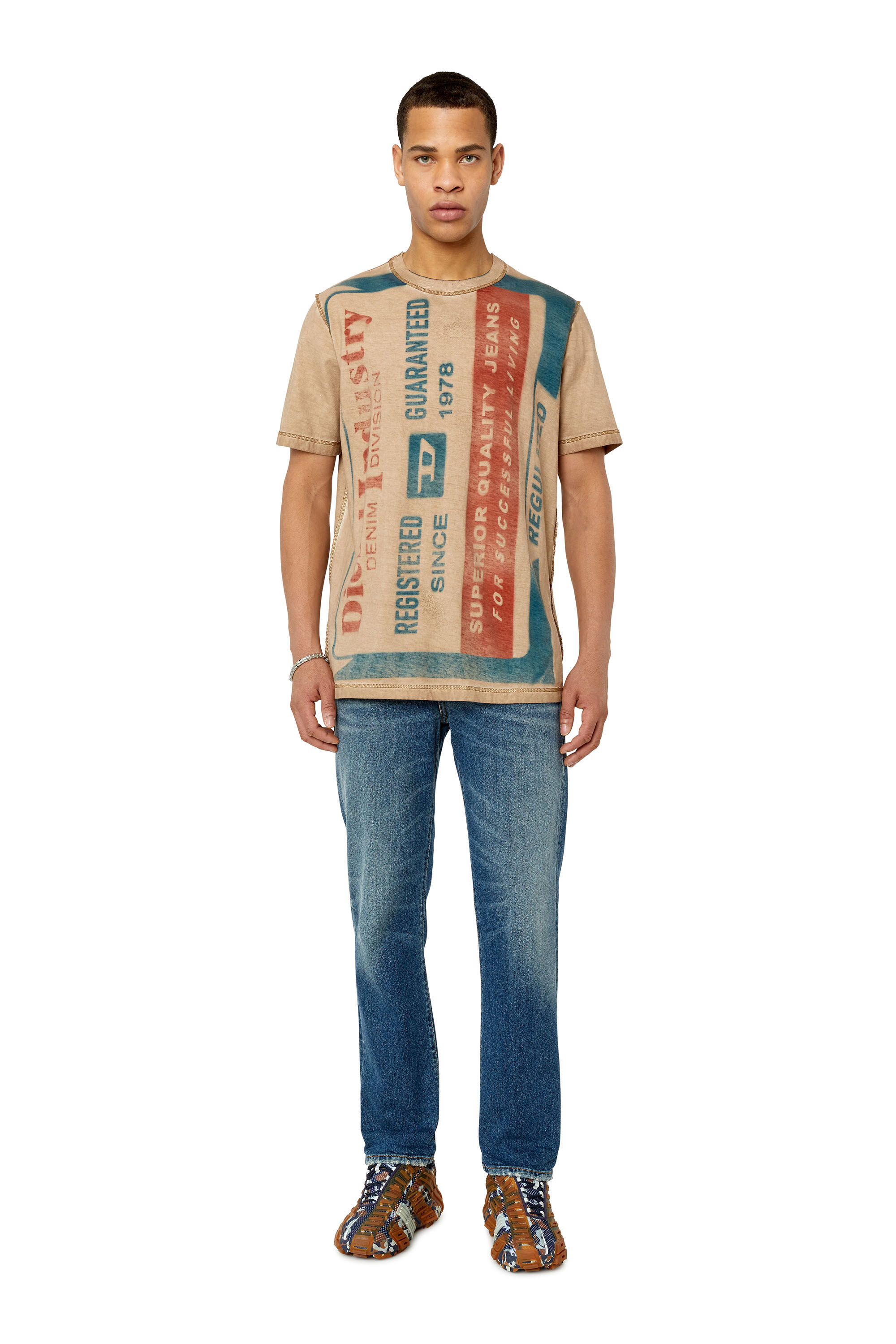 2020 D VIKER Uomo Jeans straight Blu medio Diesel