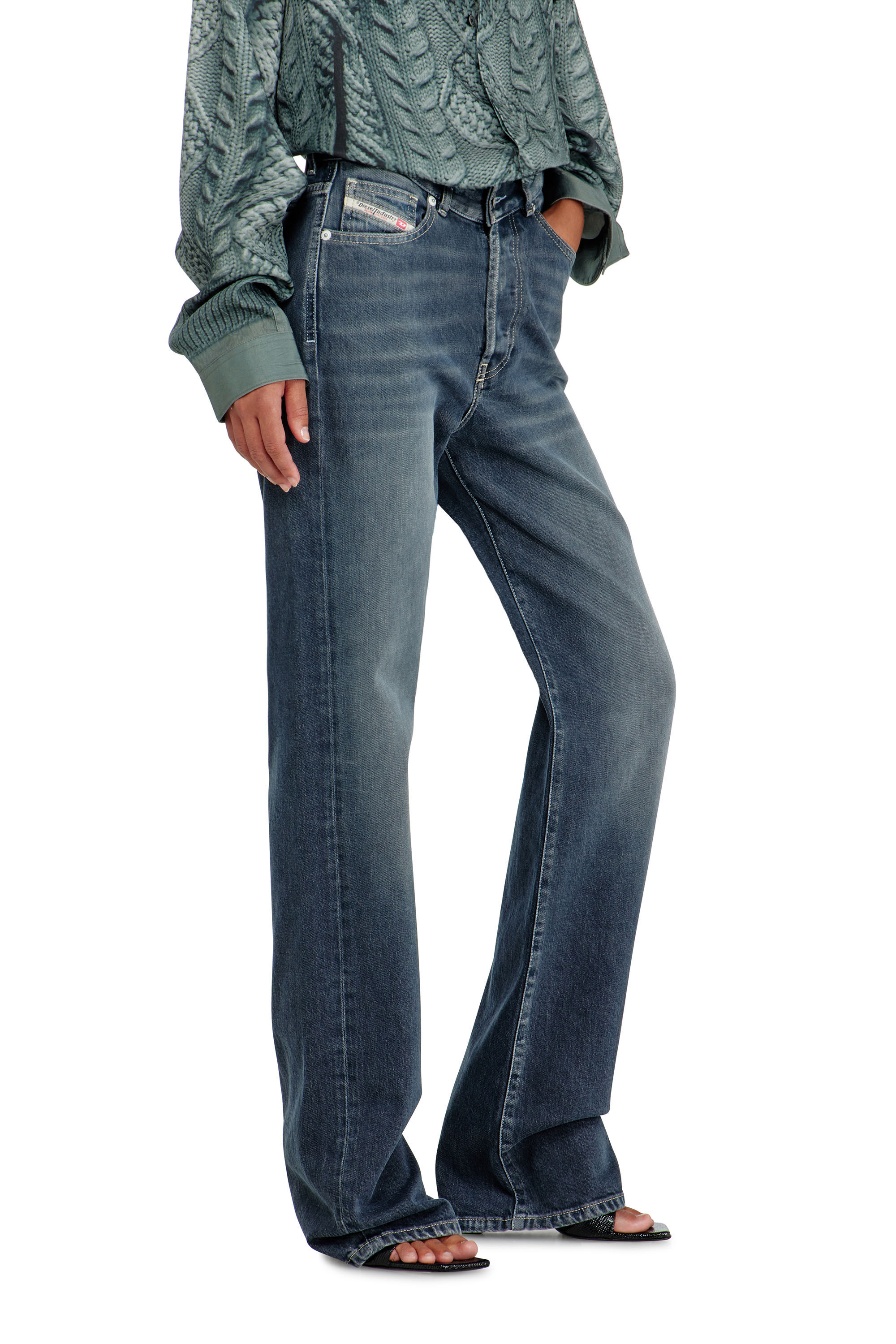 Diesel - Regular Jeans 1971 D-Sent 007EI Donna, Blu Scuro - Image 7