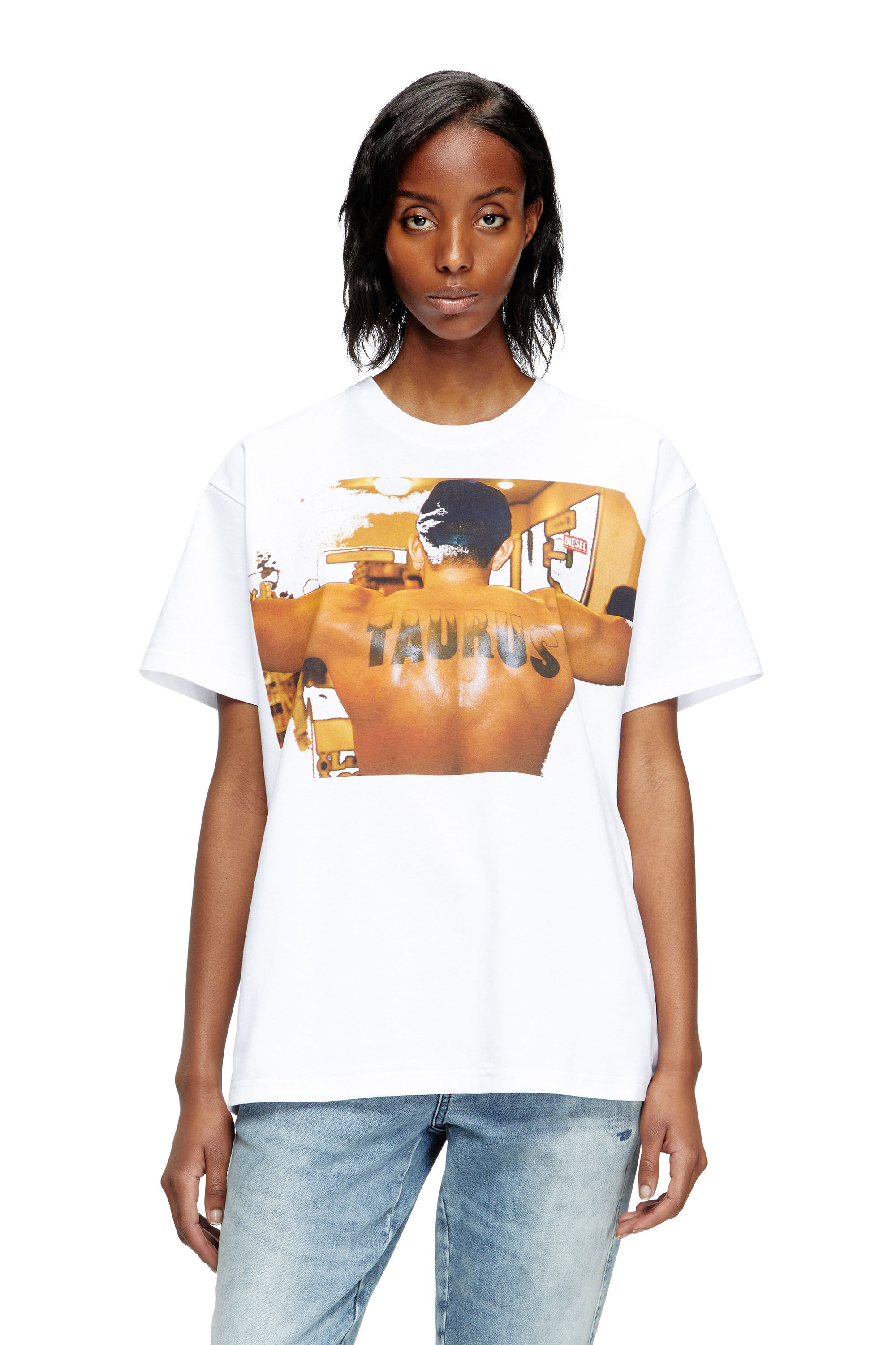 Diesel - PR-T-NORM-TOM25-1, T-shirt con stampa grafica Unisex in Bianco - 5