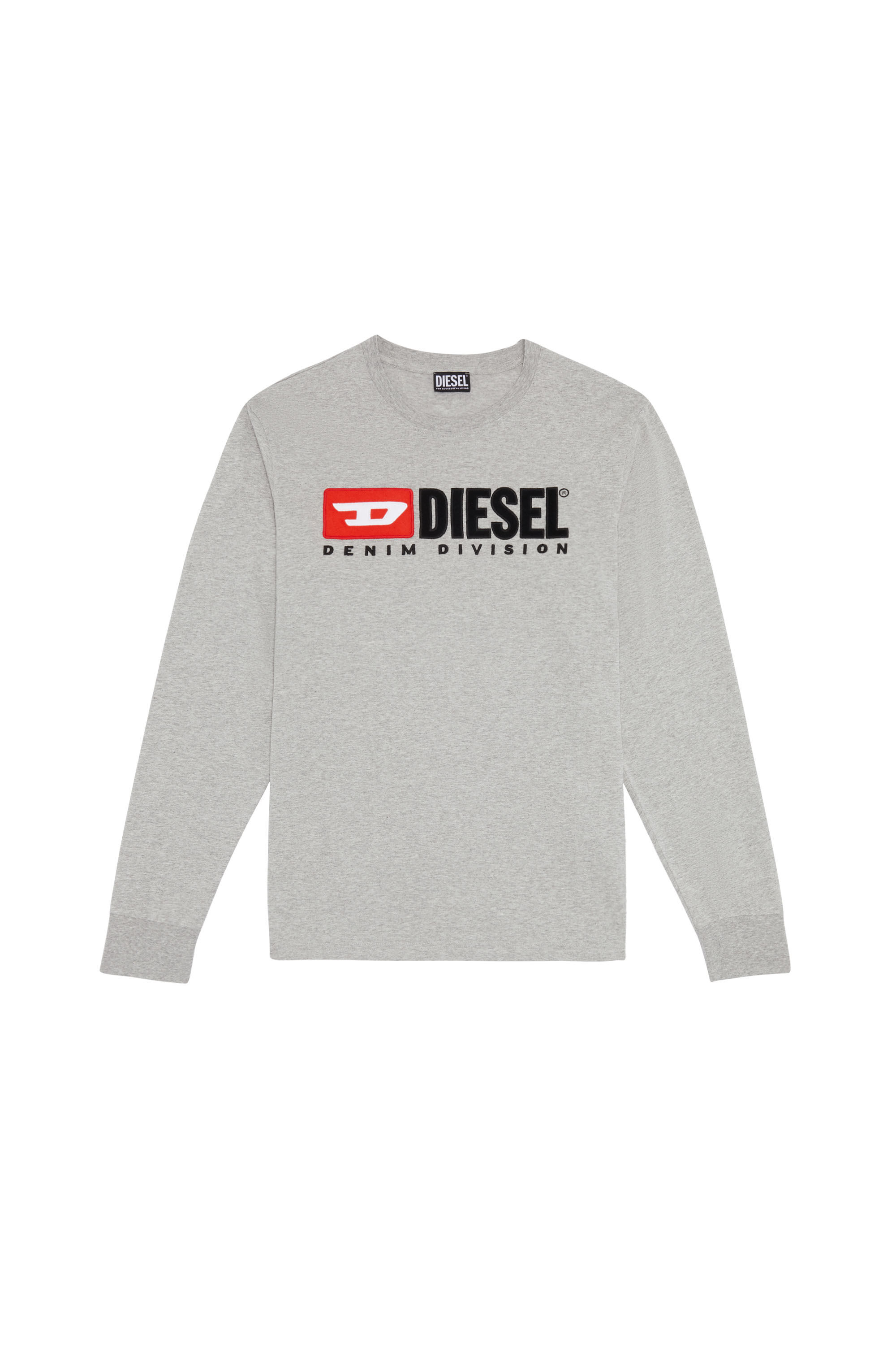 Diesel - T-JUST-LS-DIV, Grigio - Image 2