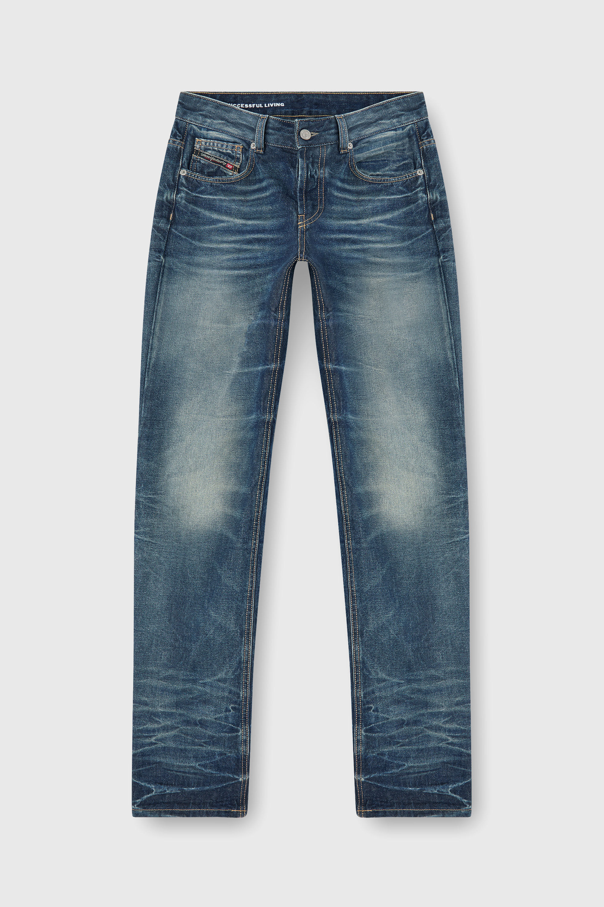 Diesel - Regular Jeans D-Heel 0DBFC Donna, Blu medio - Image 7