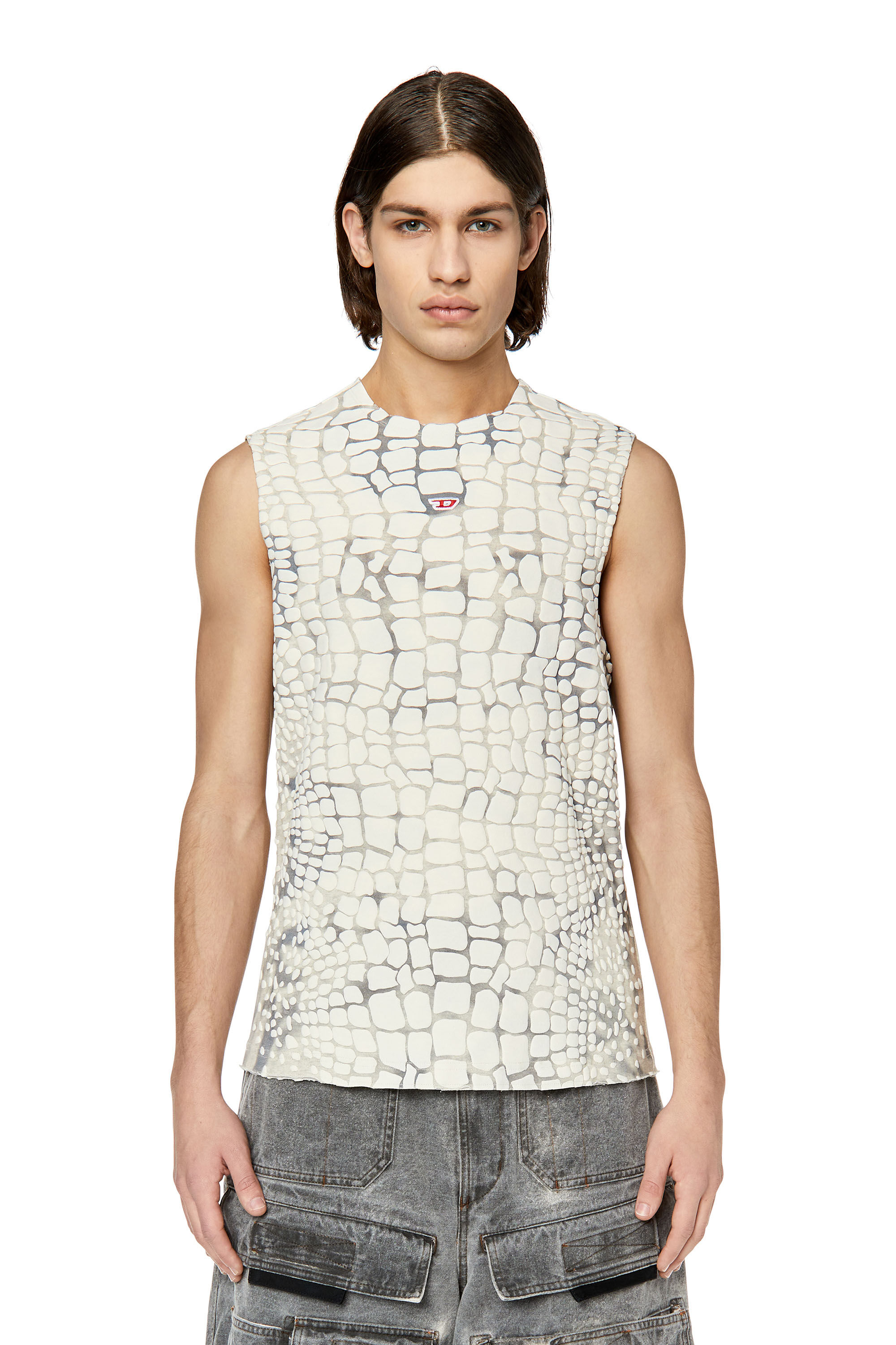 Diesel - T-WALLY, Grigio/Bianco - Image 3