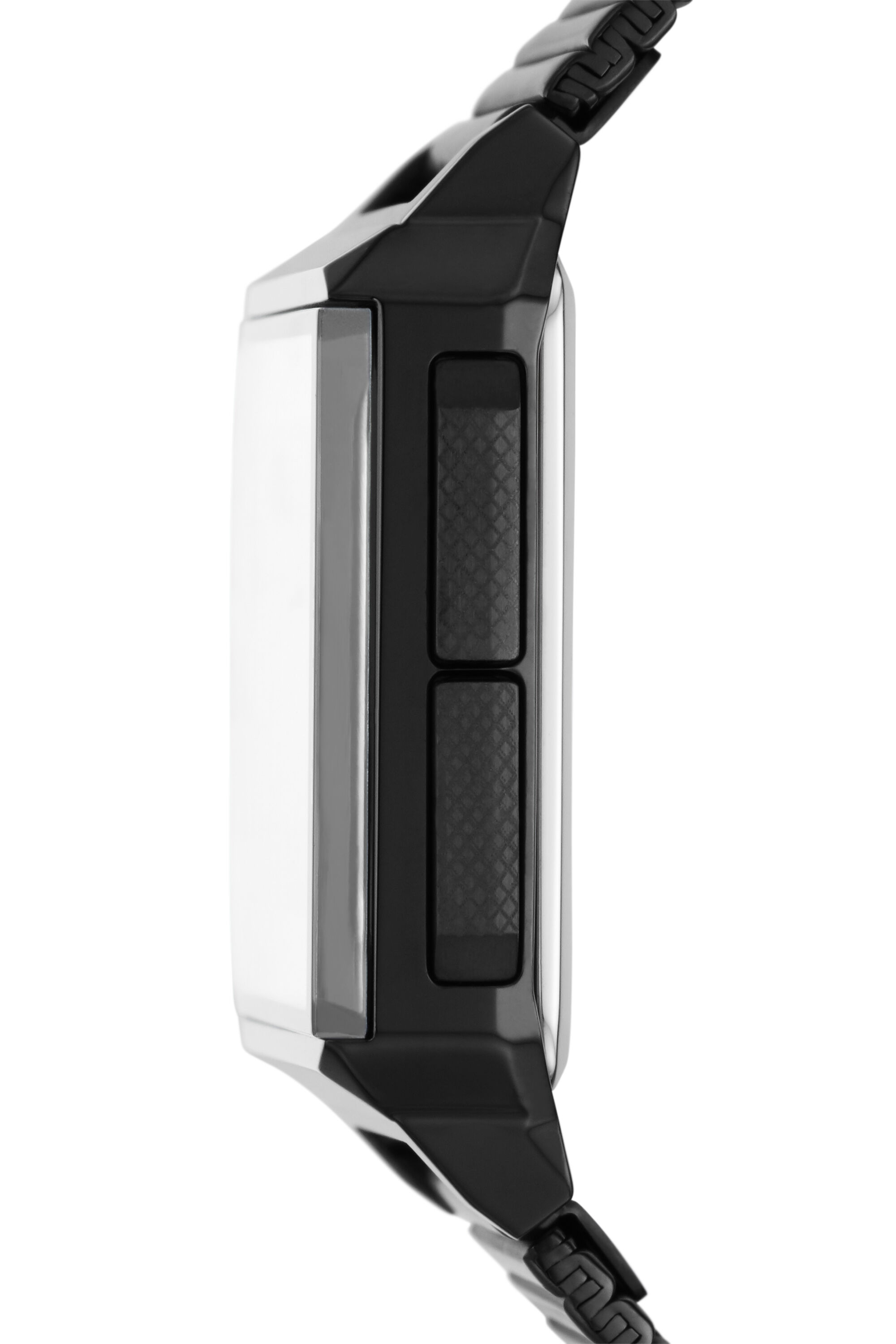 DZ1970: Chopped digital black-tone stainless steel watch | Diesel