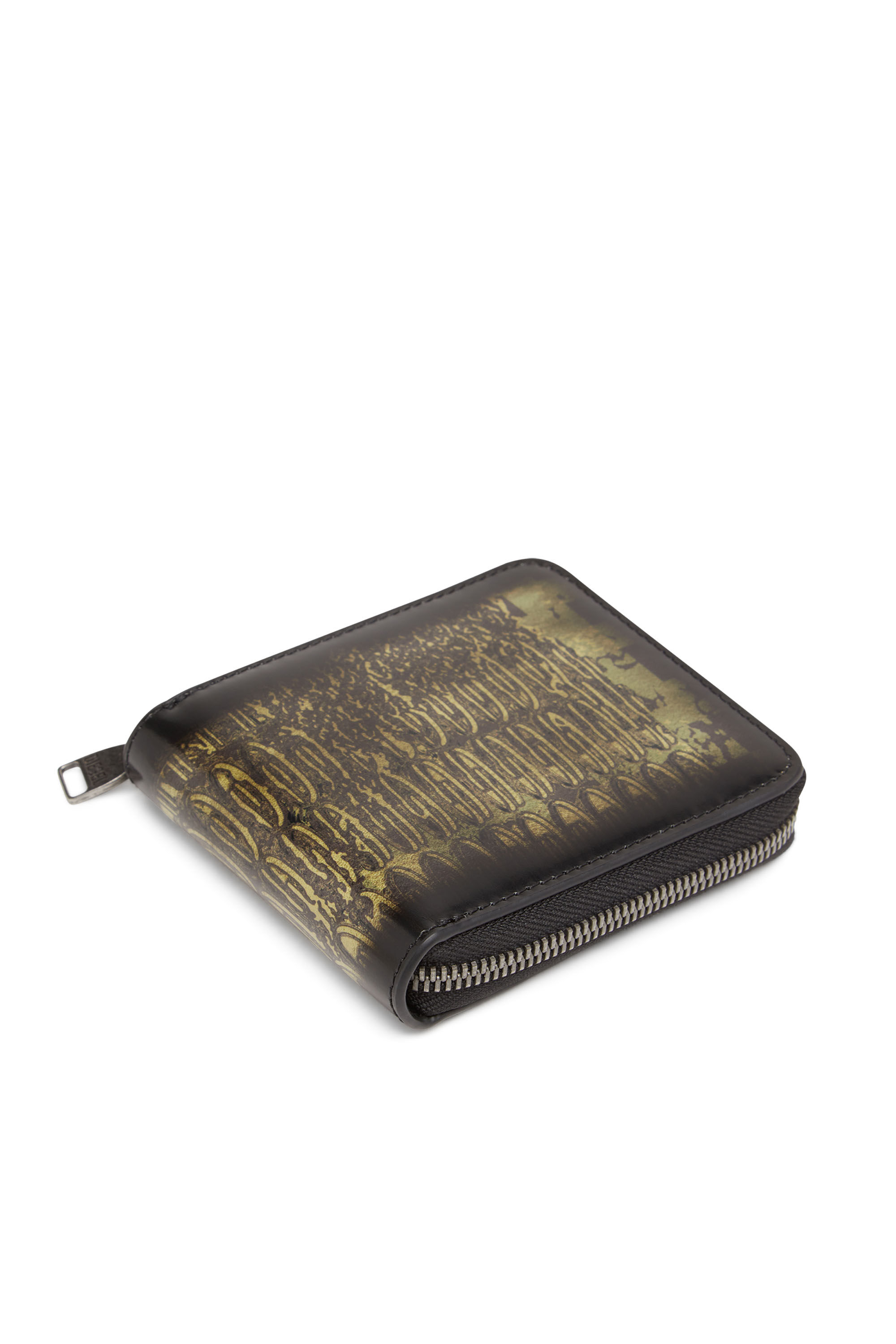 Diesel - BI-FOLD COIN ZIP XS, Nero/Verde - Image 4