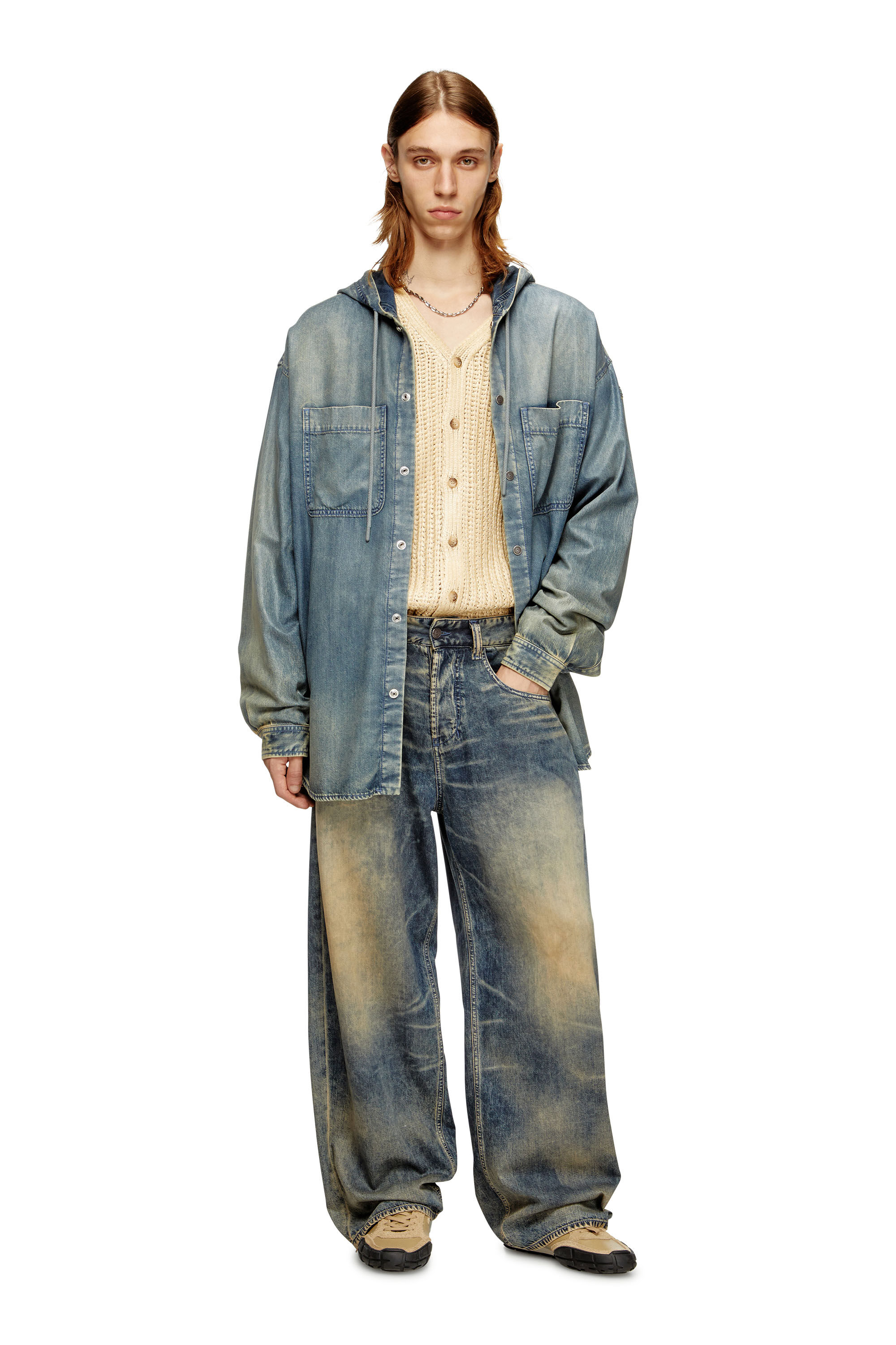 Diesel - Relaxed Jeans 1997 D-Enim-M 0CEBB Uomo, Blu medio - Image 1