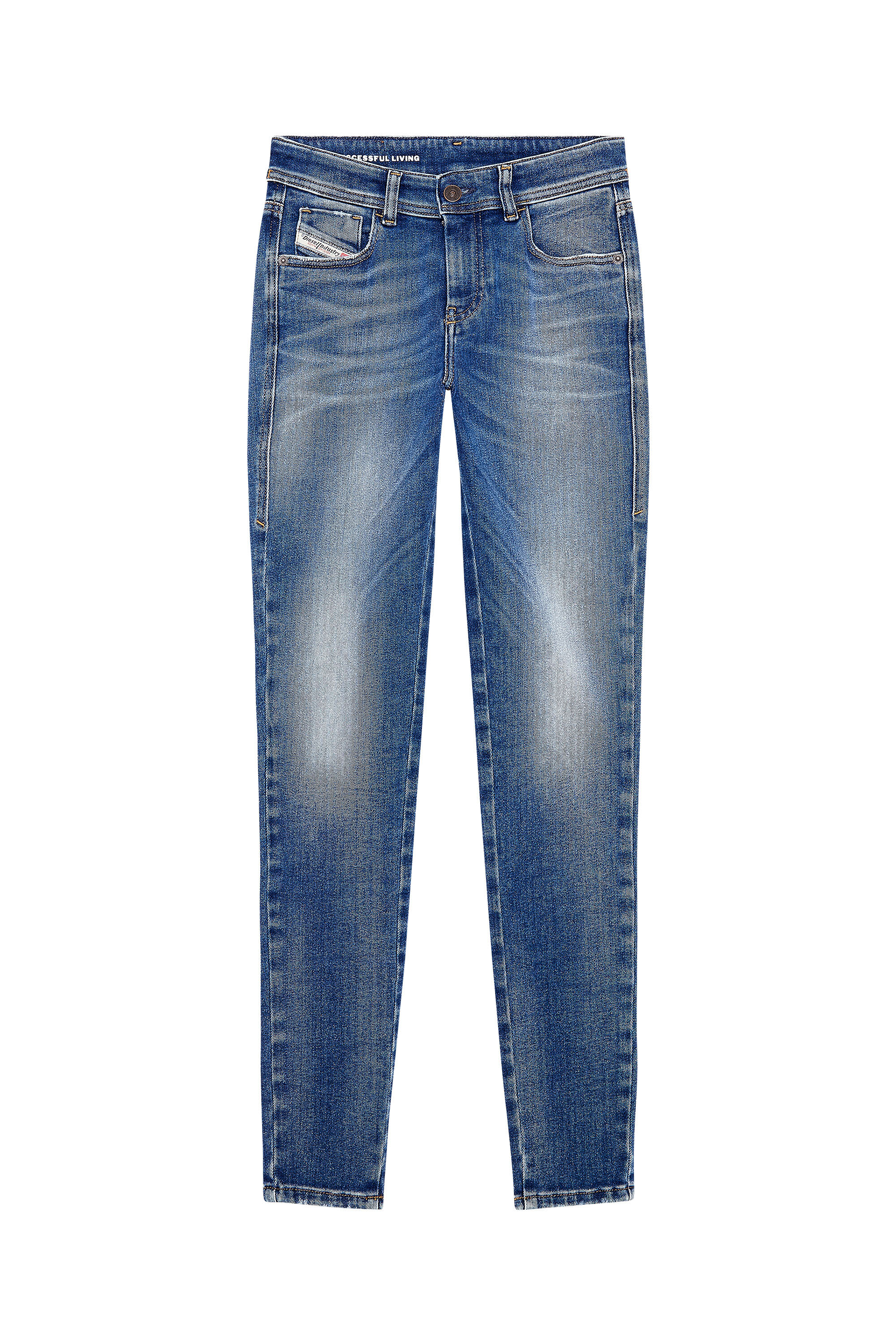 Diesel - Donna Super skinny Jeans 2017 Slandy 09H90, Blu medio - Image 2