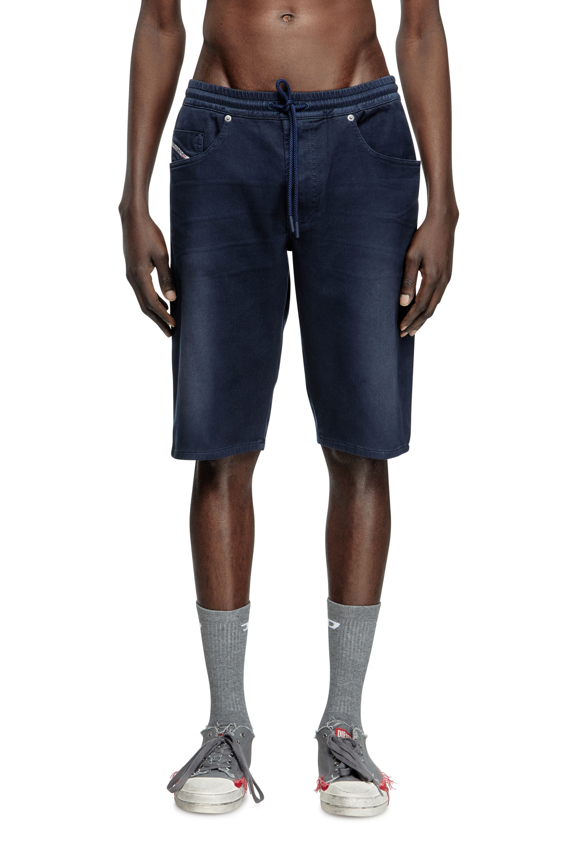 Diesel - 2033 D-KROOLEY-SHORT JOGG, Short chino in JoggJeans Uomo in Blu - 3
