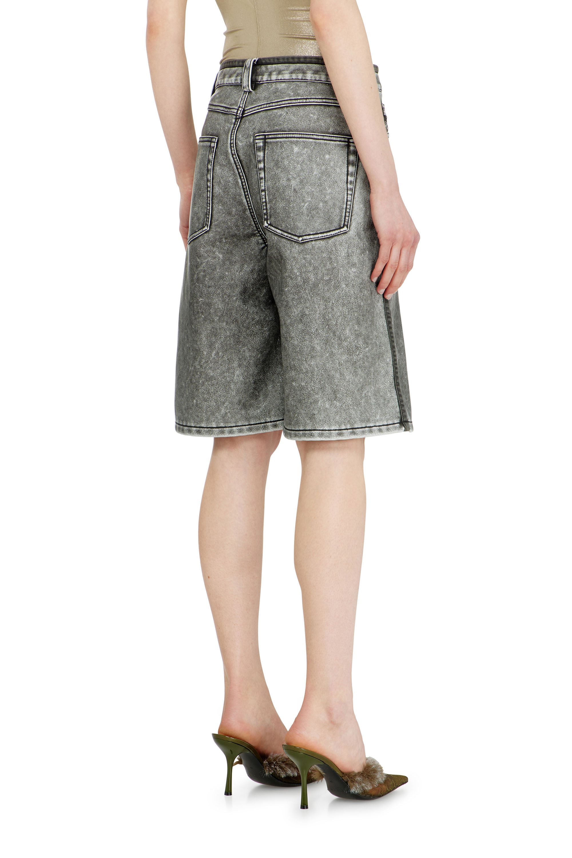 Diesel - P-ARLOR, Bermuda shorts in PU Donna in ToBeDefined - 4