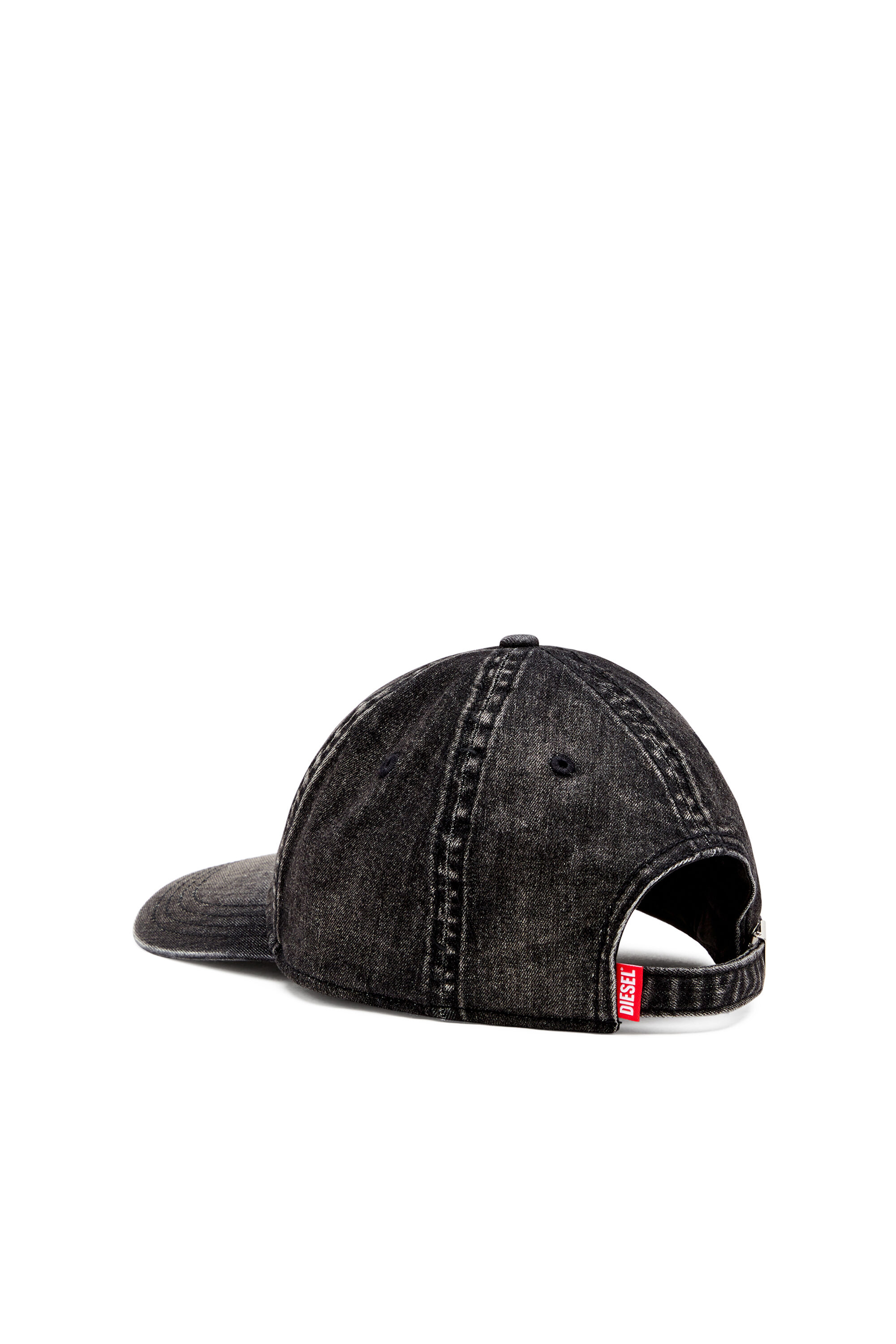 Diesel - C-GABLE-BLACK, Cappello da baseball in denim stretch Uomo in Nero - 2