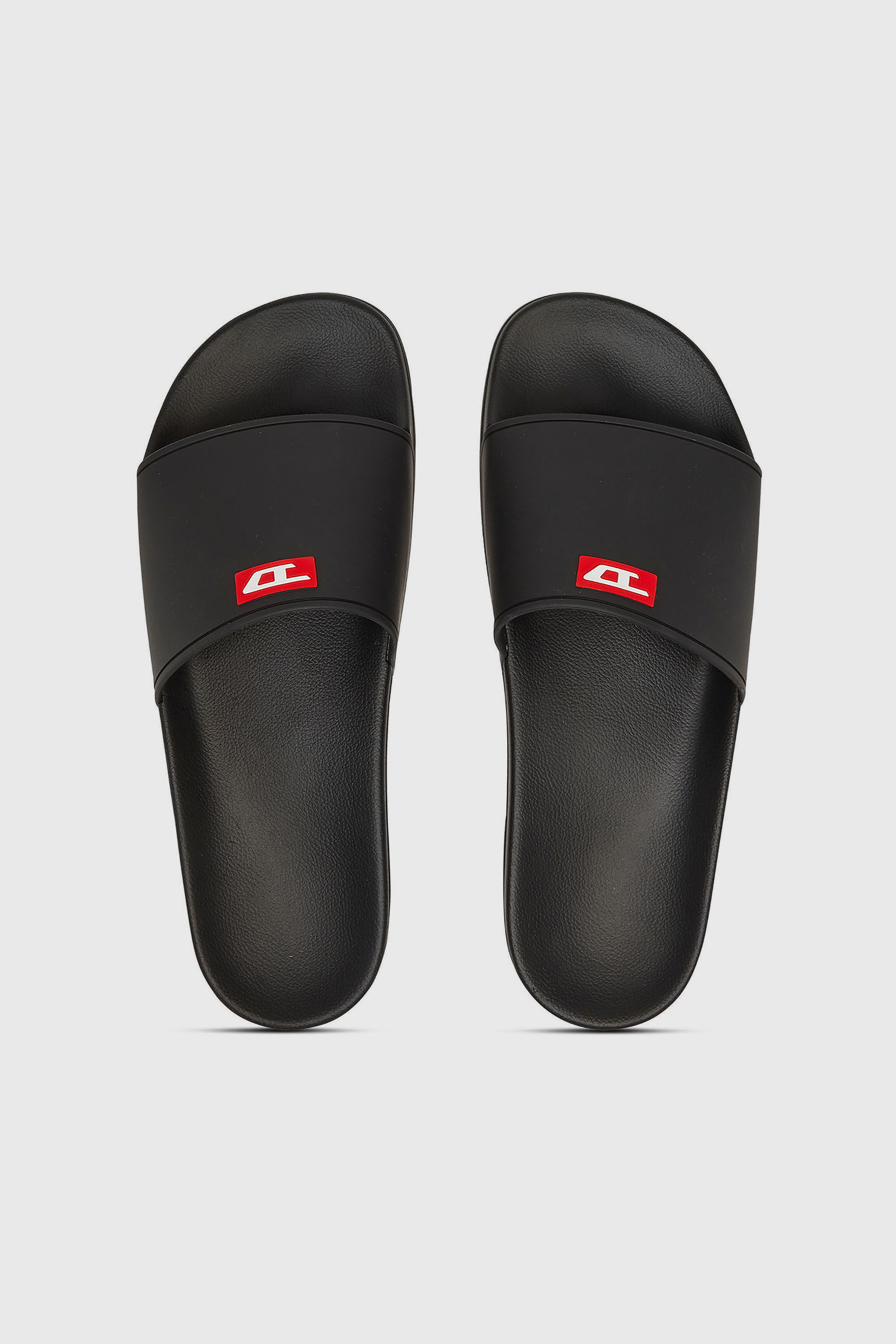 Diesel - SA-SWIM, Sa-Swim-Slide in gomma con logo D Uomo in Nero - 4