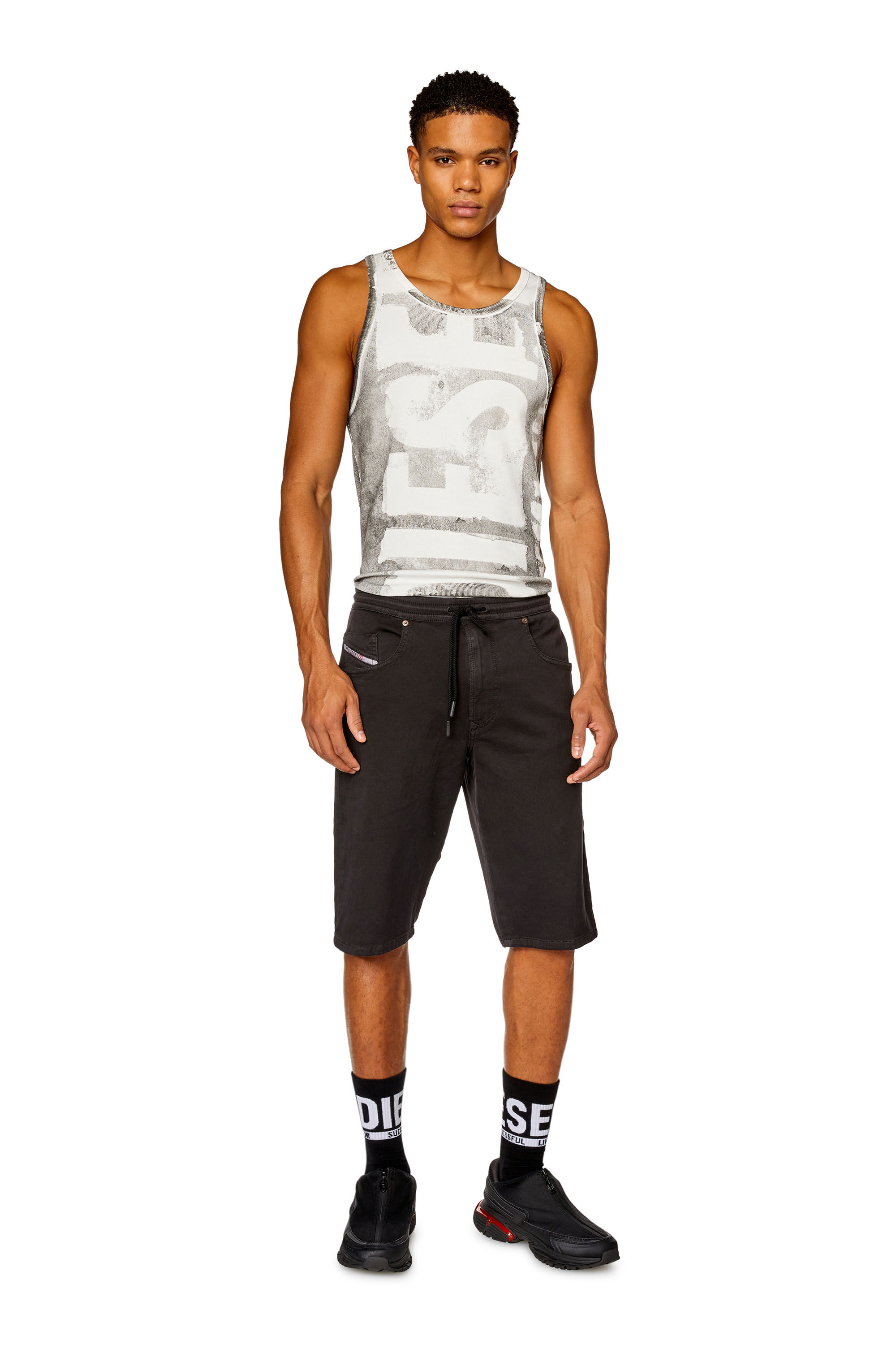 Diesel - 2033 D-KROOLEY-SHORT JOGG, Nero - Image 1