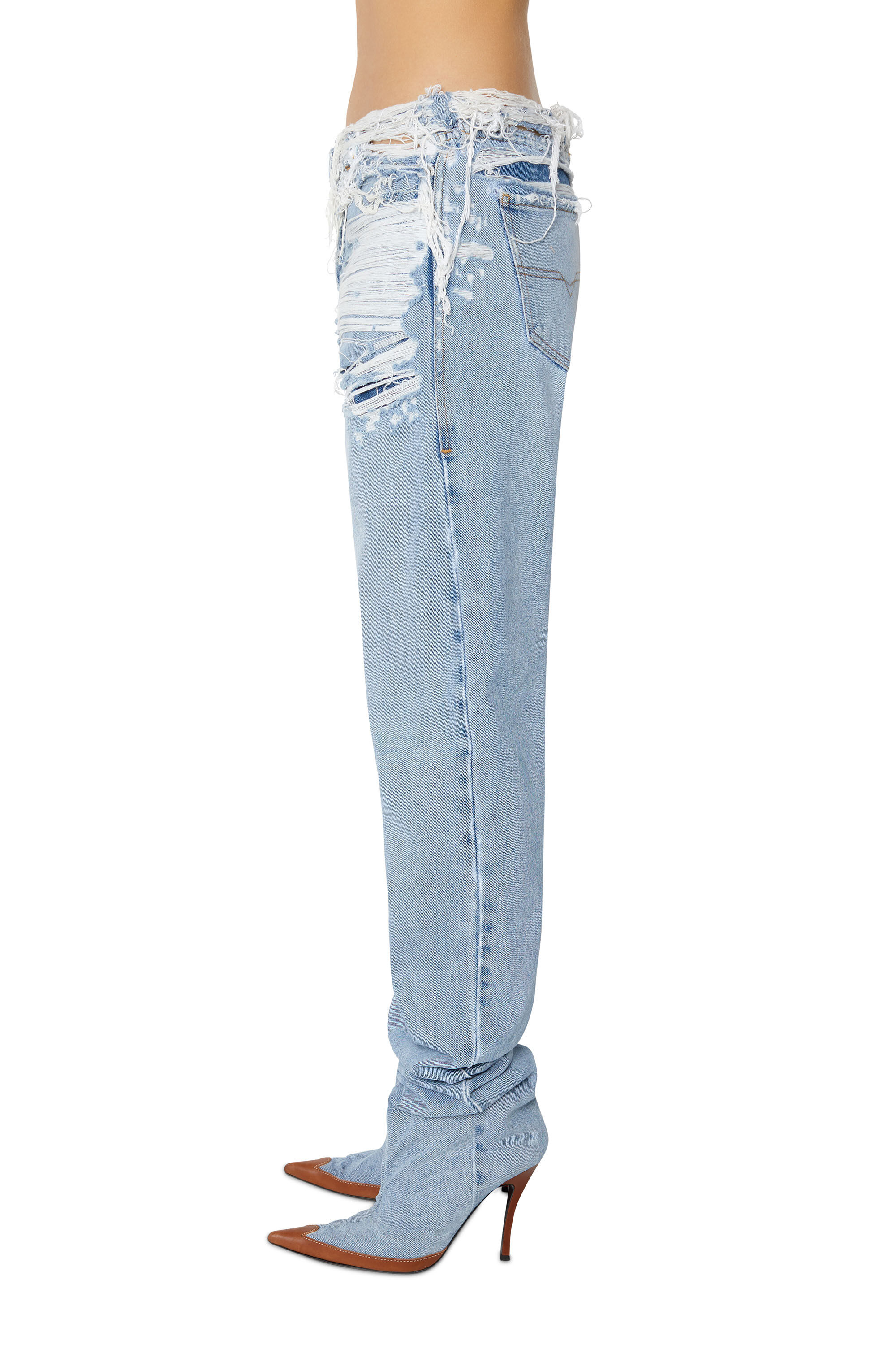 Diesel - Straight Jeans 1956 D-Tulip 007N7, Blu Chiaro - Image 5