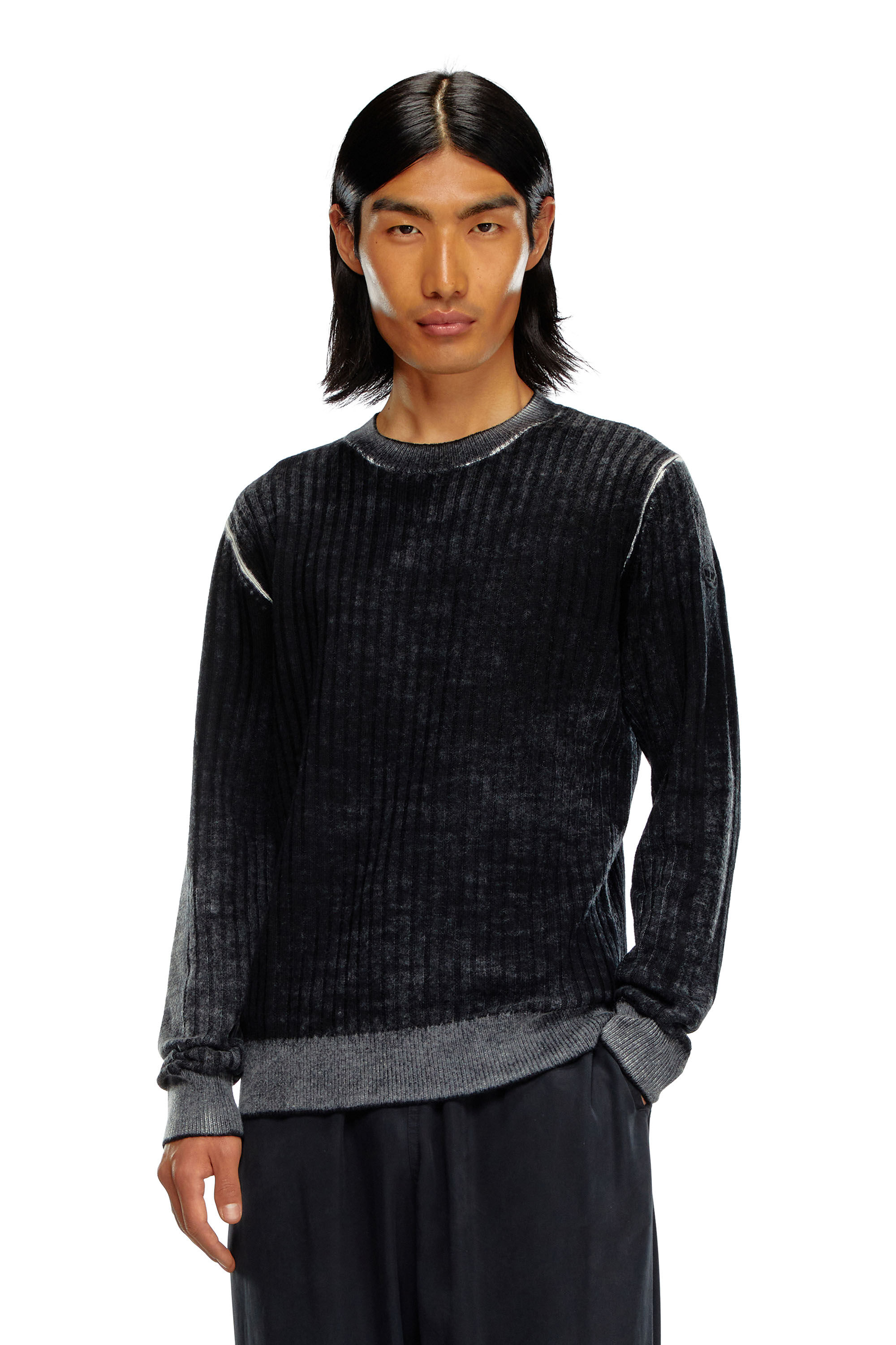 K ANDELERO Uomo Maglione in lana stampata Diesel