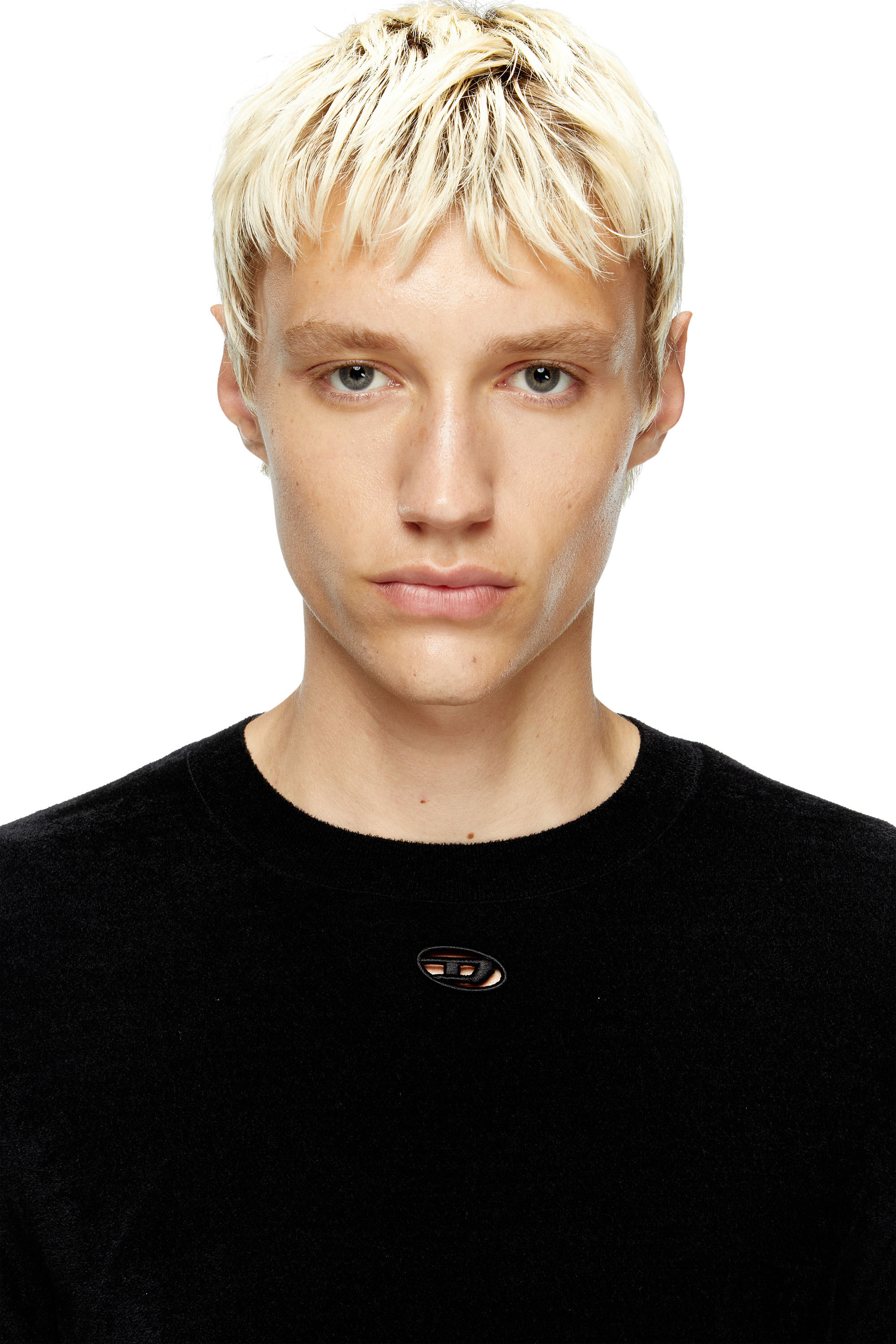 Diesel - K-CEVRO, Maglia in ciniglia con logo cut-out Uomo in ToBeDefined - 5