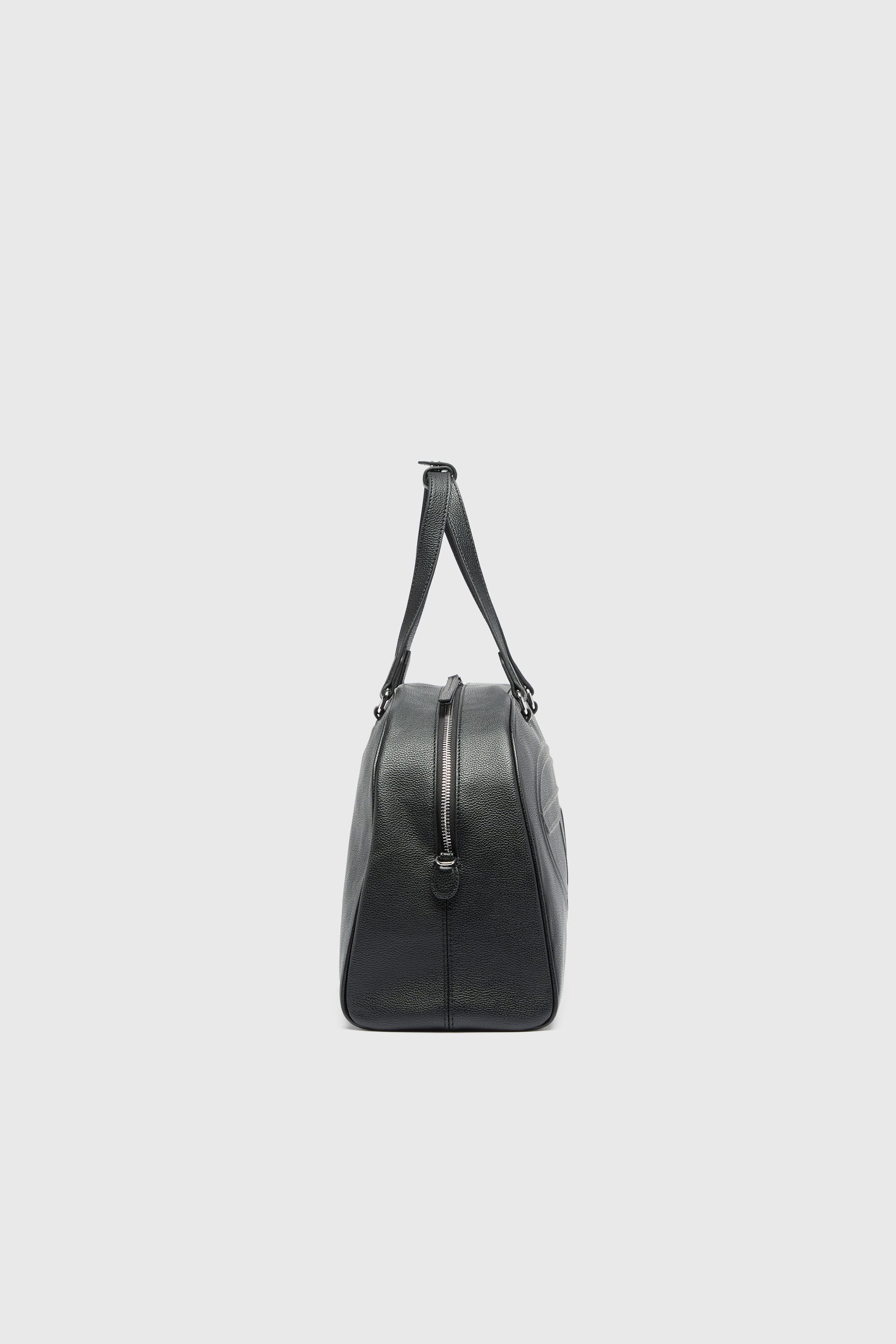 Diesel - 1DR DOME DUFFLE, 1DR Dome - Borsa da viaggio in pelle con Logo Oval D Unisex in Nero - 4