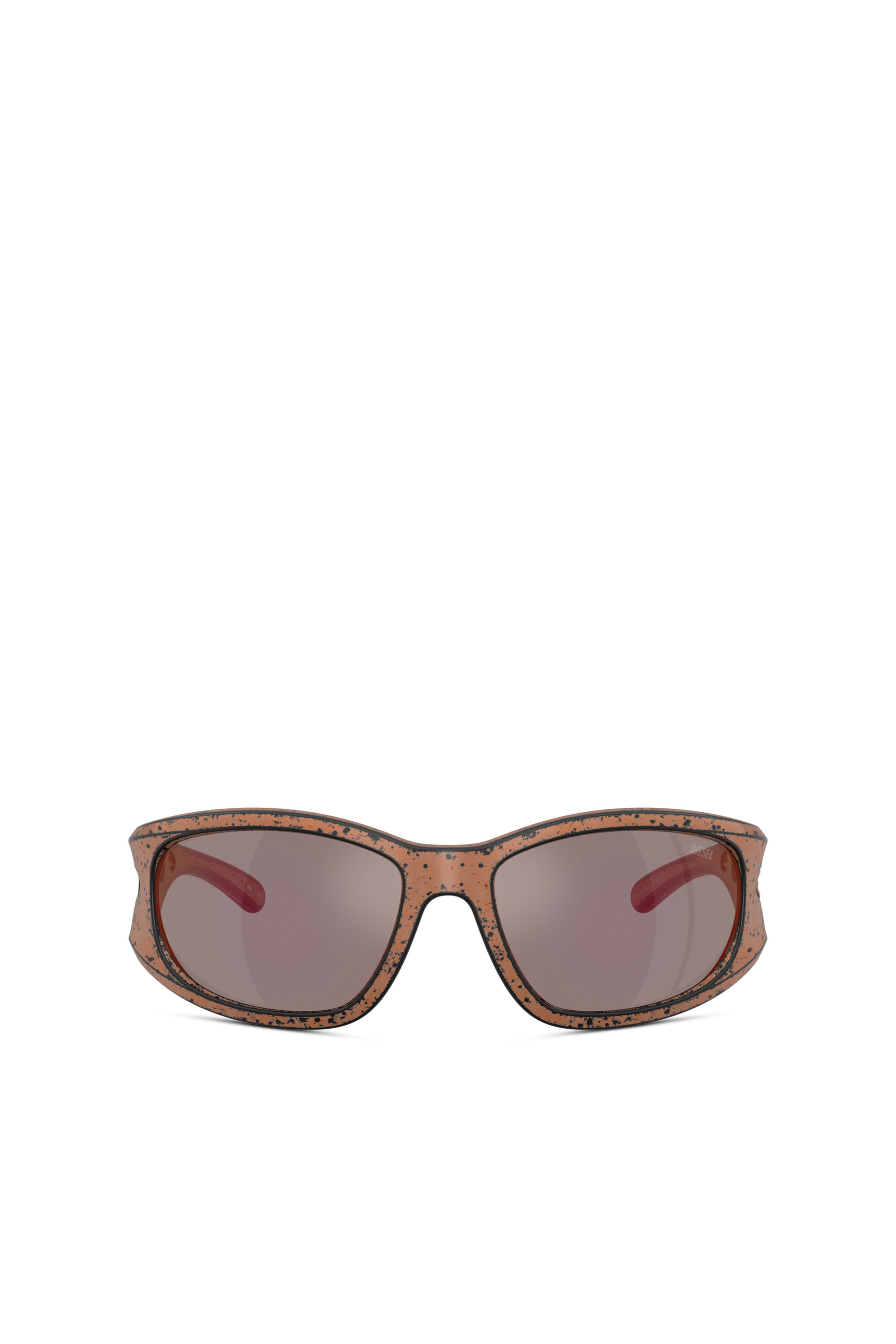 Diesel - 0DL3012U, Occhiali da sole rettangolari Unisex in Marrone - 1