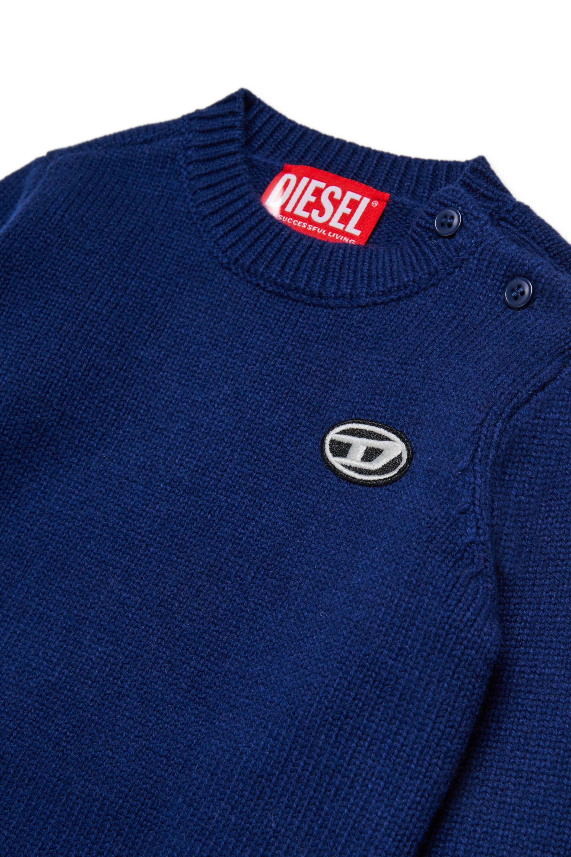 Diesel - KOLLYB, Maglia in misto lana Unisex in Blu - 3
