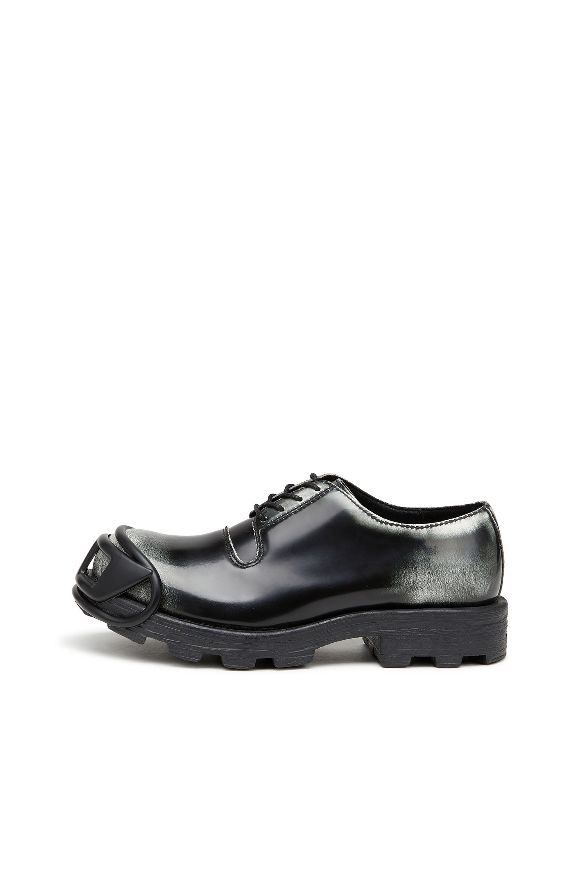 Diesel - D-HAMMER SO D, D-Hammer-Scarpa Derby in pelle lucida bicolore Uomo in Multicolor - 7