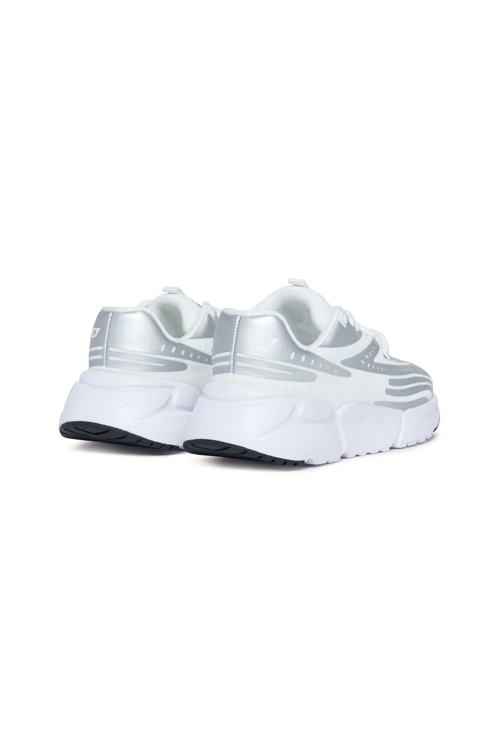 Diesel - S-MILLENIUM SPEED LC, Sneaker in tessuto antistrappo spalmato Unisex in Argento - 3