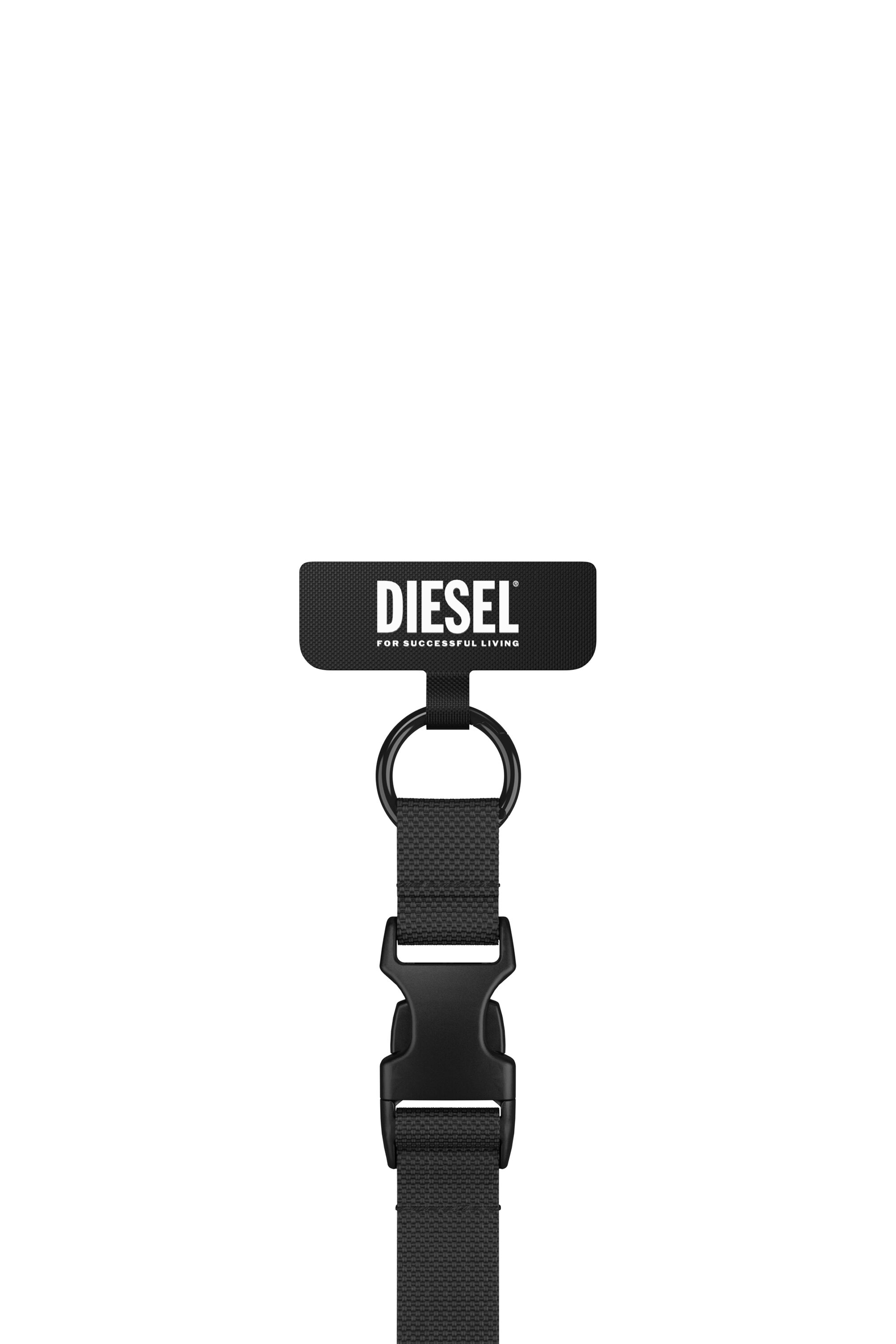 Diesel - 52944 UNIVERSAL NECKLACE, Unisex Cordino universale portasmartphone in Nero - Image 1