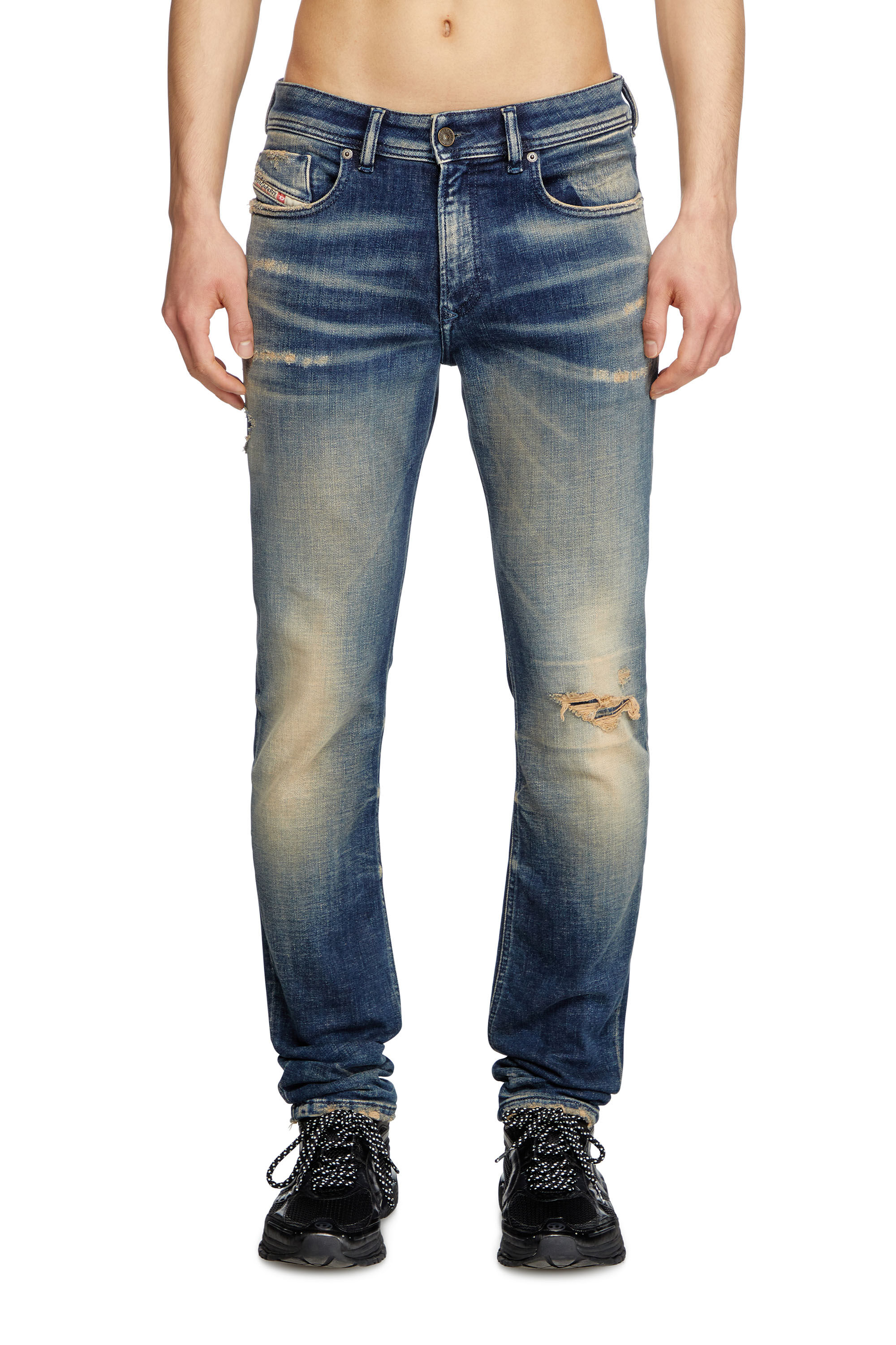 Diesel - Skinny Jeans 1979 Sleenker 09K74 Uomo, Blu Scuro - Image 3