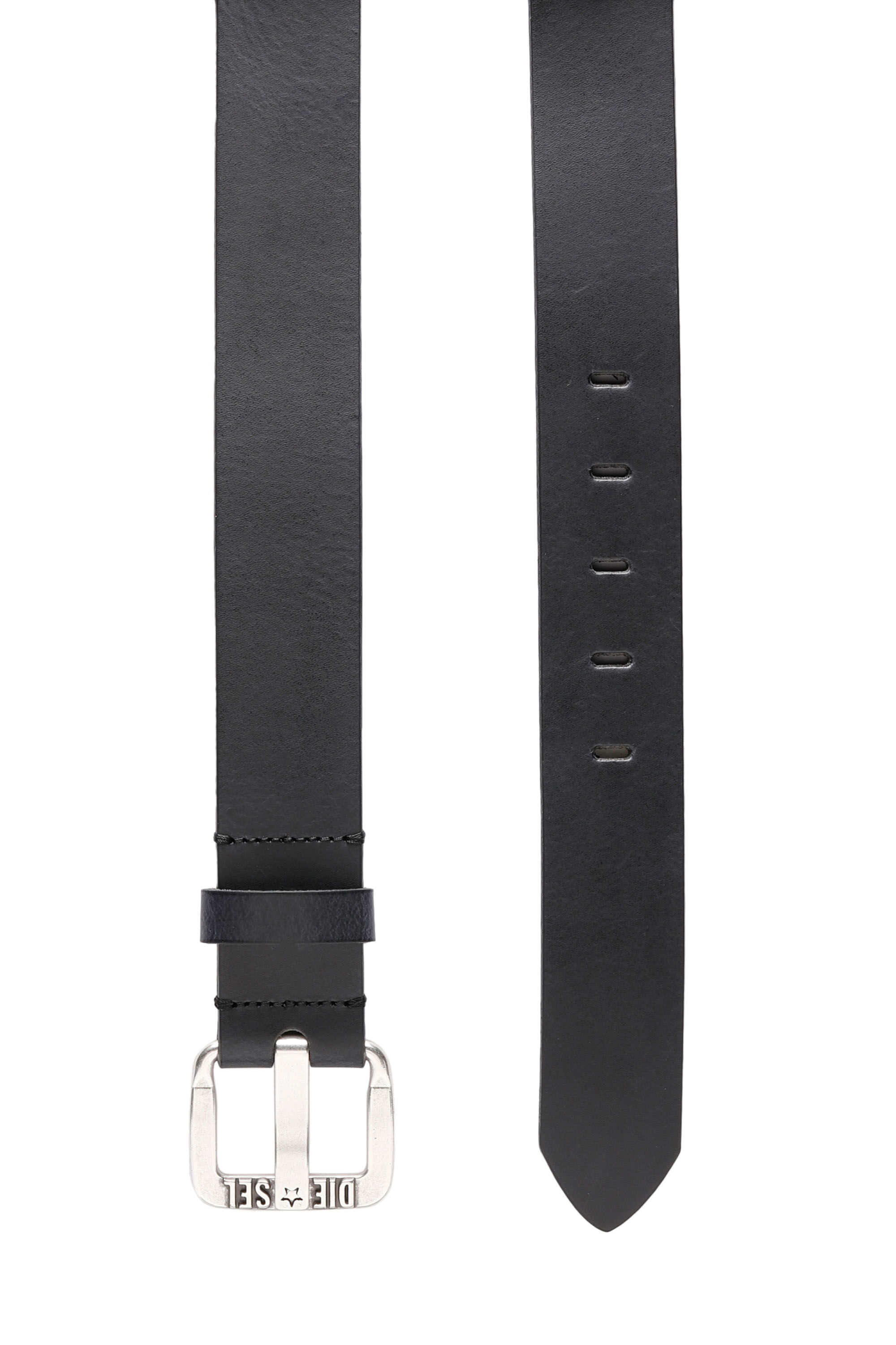 Punk Star Cintura Hip Hop Doppia Fibbia Con Catena Staccabile, Pelle PU E Lega, Colore Nero, Taglia Media