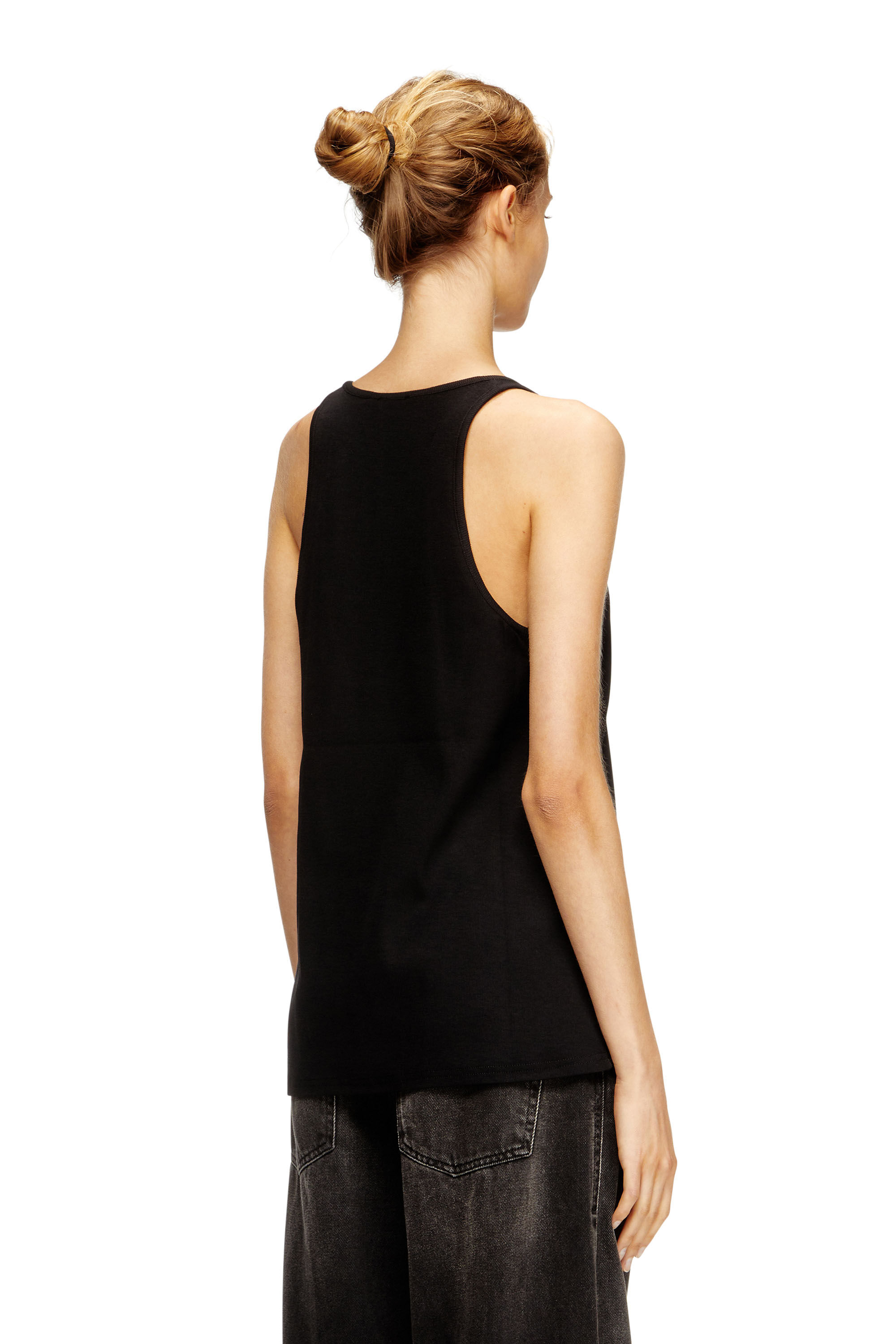 Diesel - T-IPSYA-LKDS, Canotta a costine con Oval D Donna in ToBeDefined - 2
