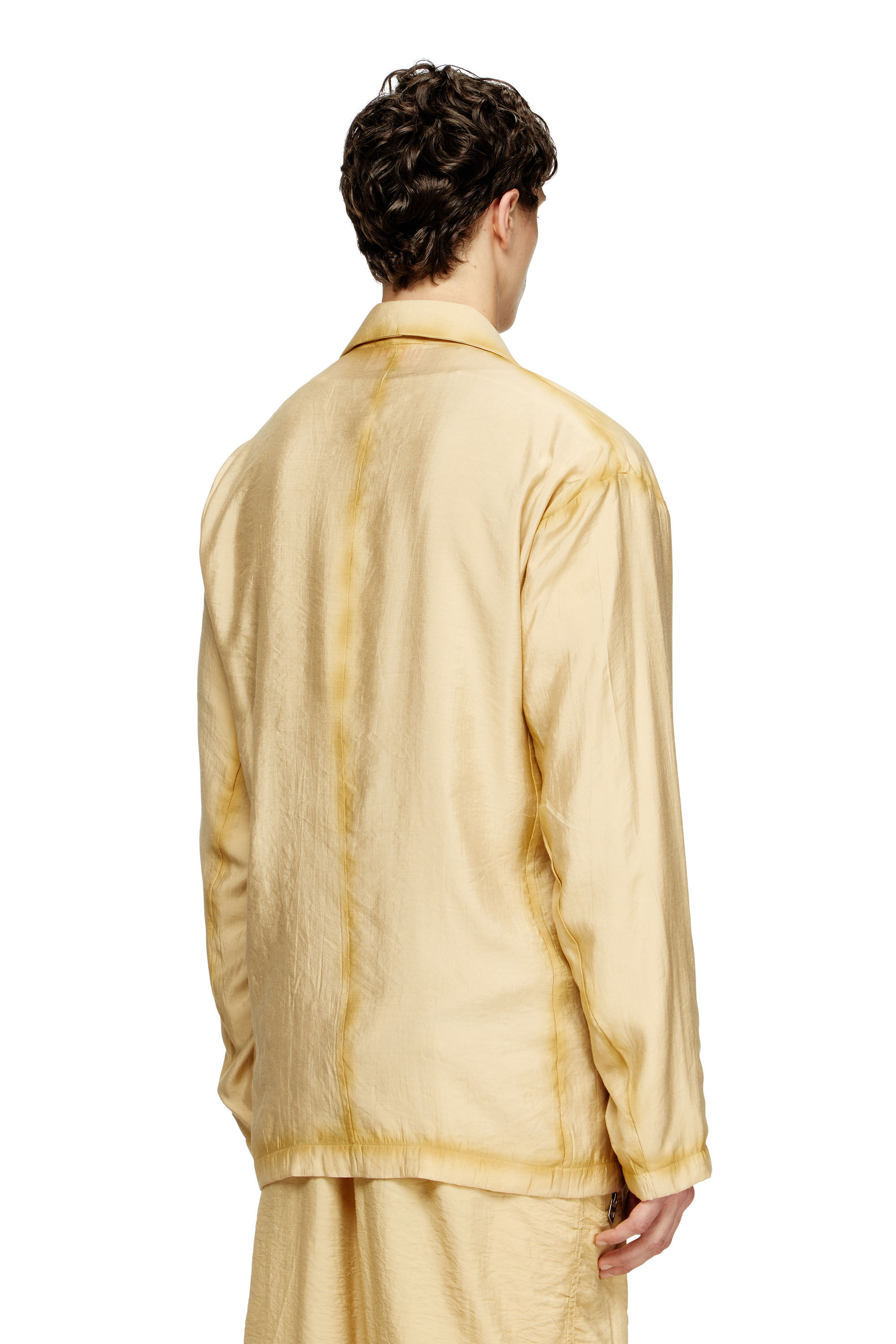 Diesel - J-KEYSERY, Blazer doppiopetto effetto stropicciato Uomo in Beige - 3
