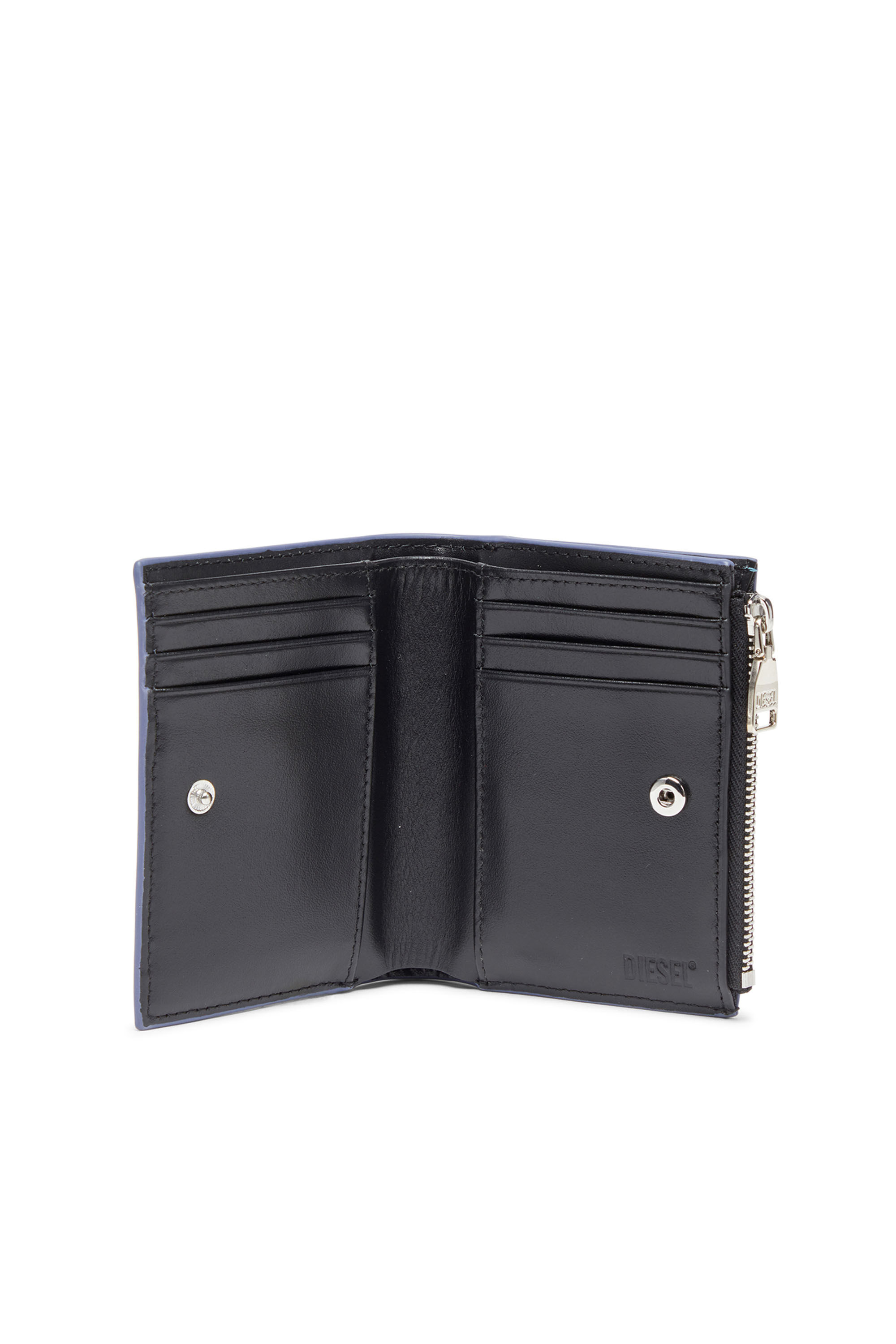 Diesel - 1DR BI-FOLD ZIP II, Azzurro - Image 3