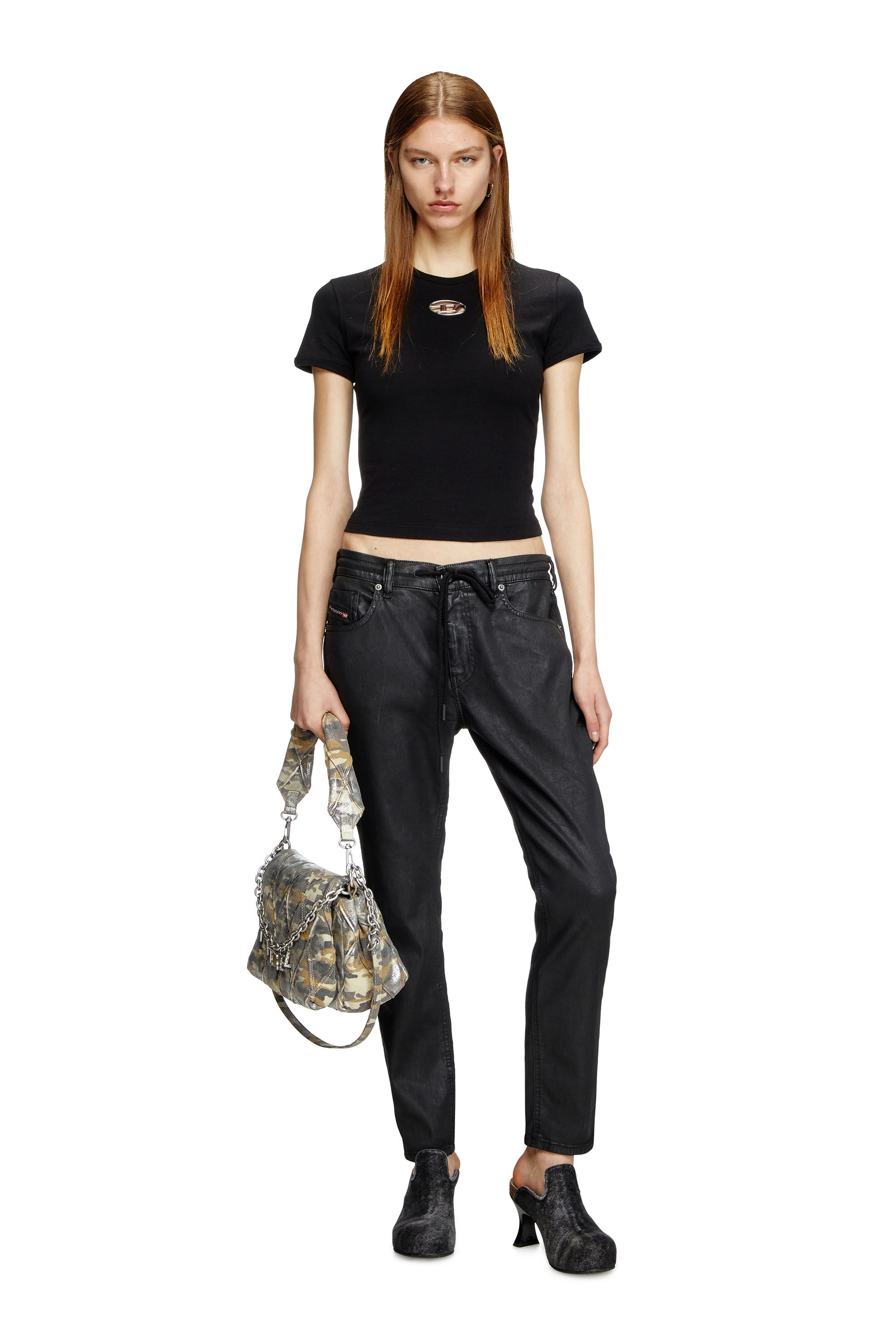 Diesel - Regular 2031 D-Krailey Joggjeans® 068PX Donna, Nero/Grigio scuro - Image 1