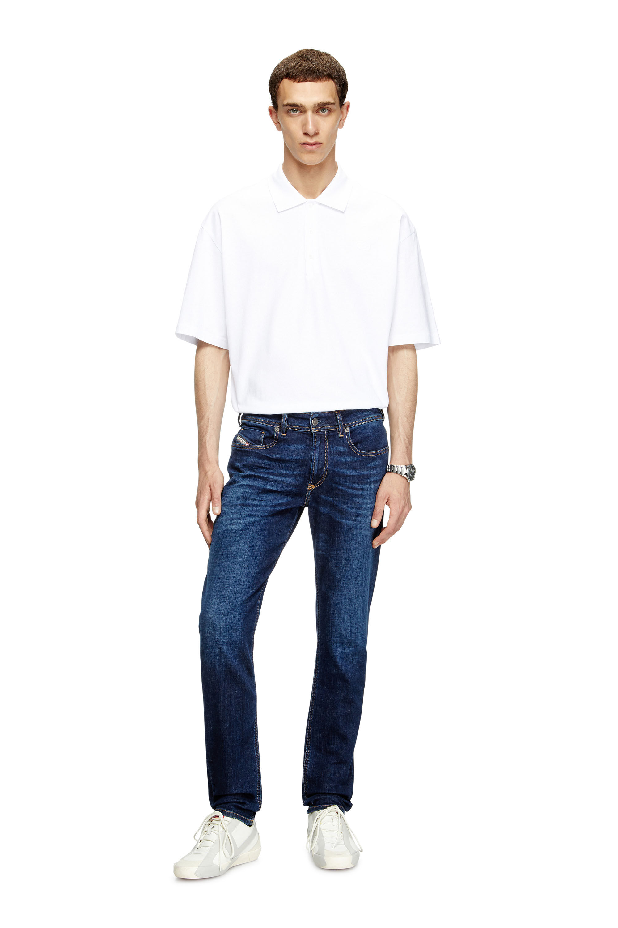Diesel - Skinny Jeans 1979 Sleenker 09J17 Uomo, Blu Scuro - Image 1