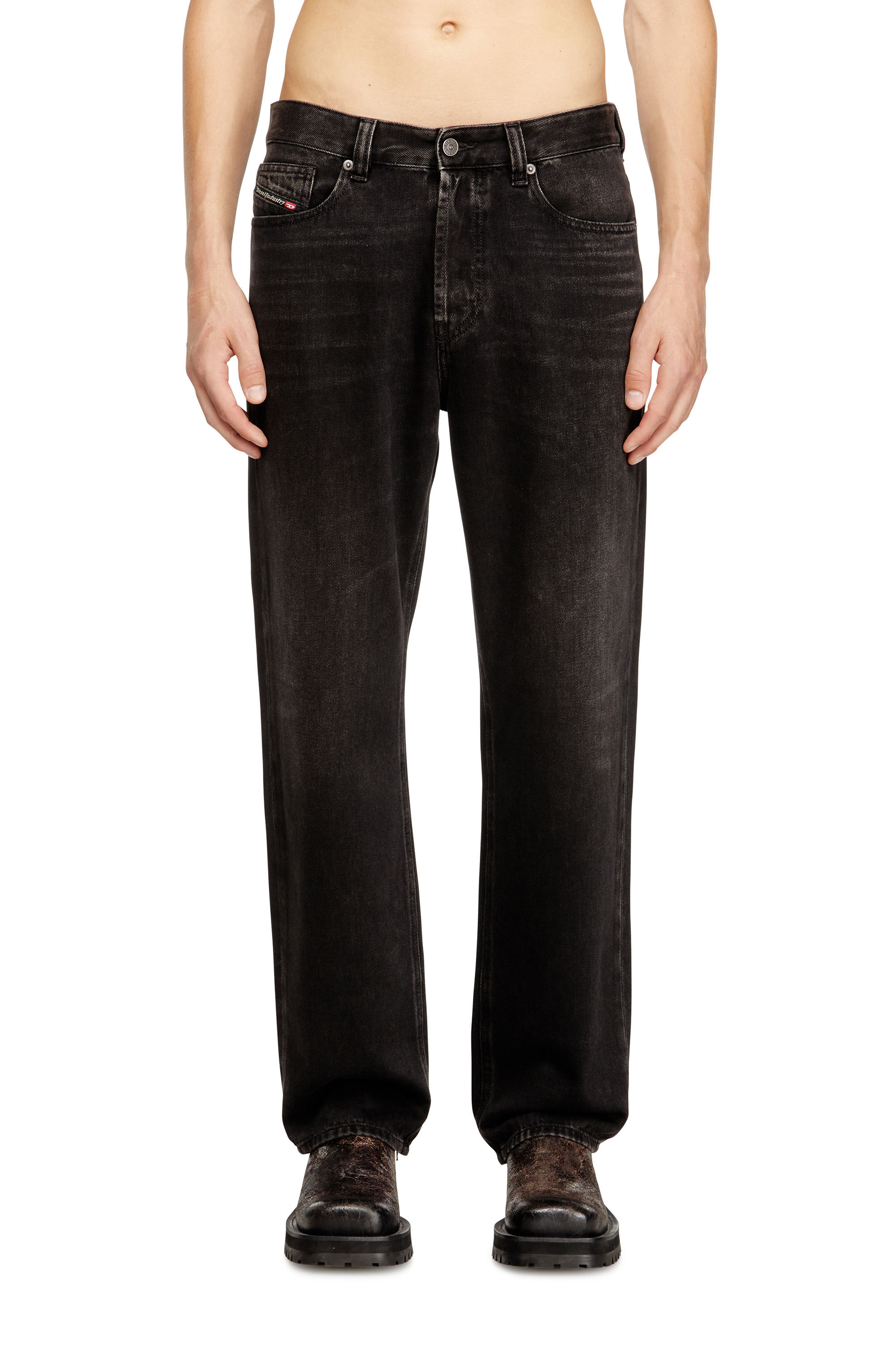 Diesel - Regular Jeans 2024 D-Macs 09J96 Uomo, Nero/Grigio scuro - Image 3
